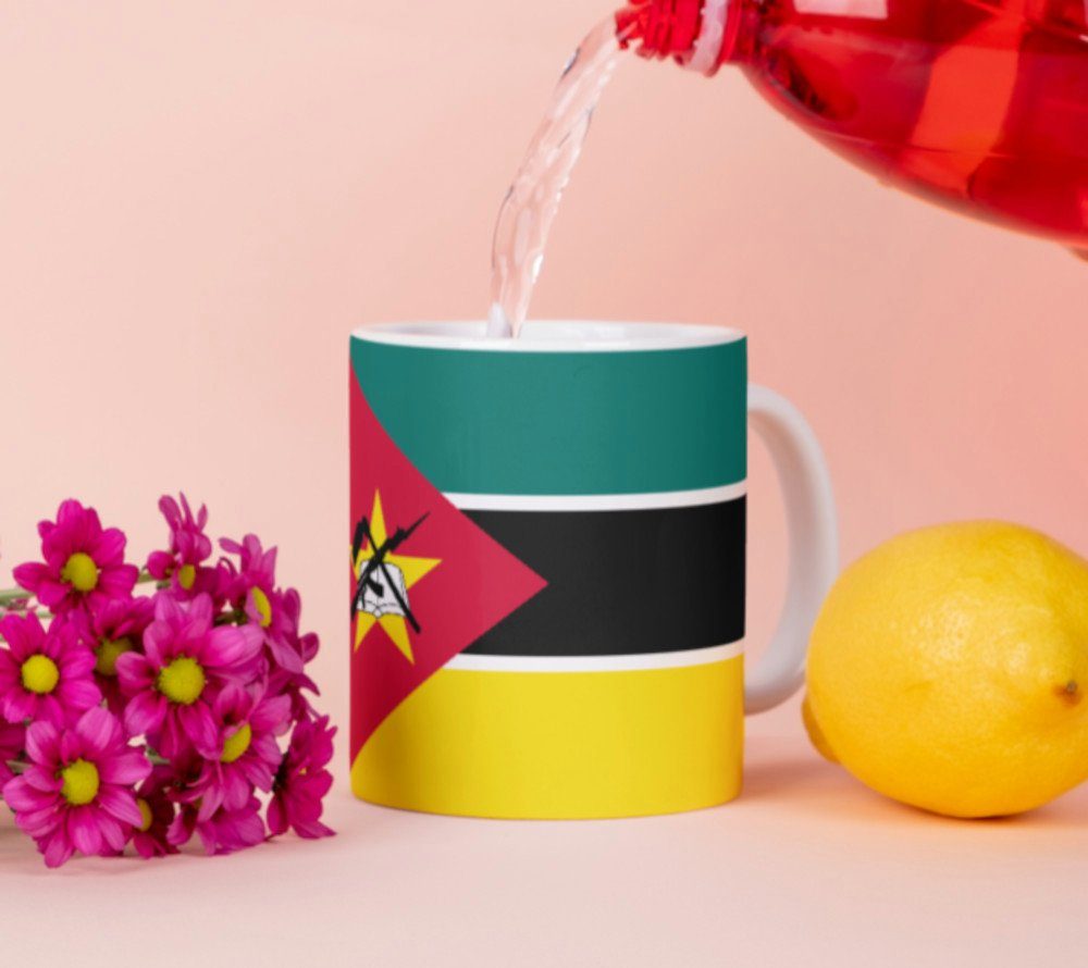 Tinisu Tasse Mosambik Tasse Flagge Pot Afrika Kaffeetasse National Becher Kaffee