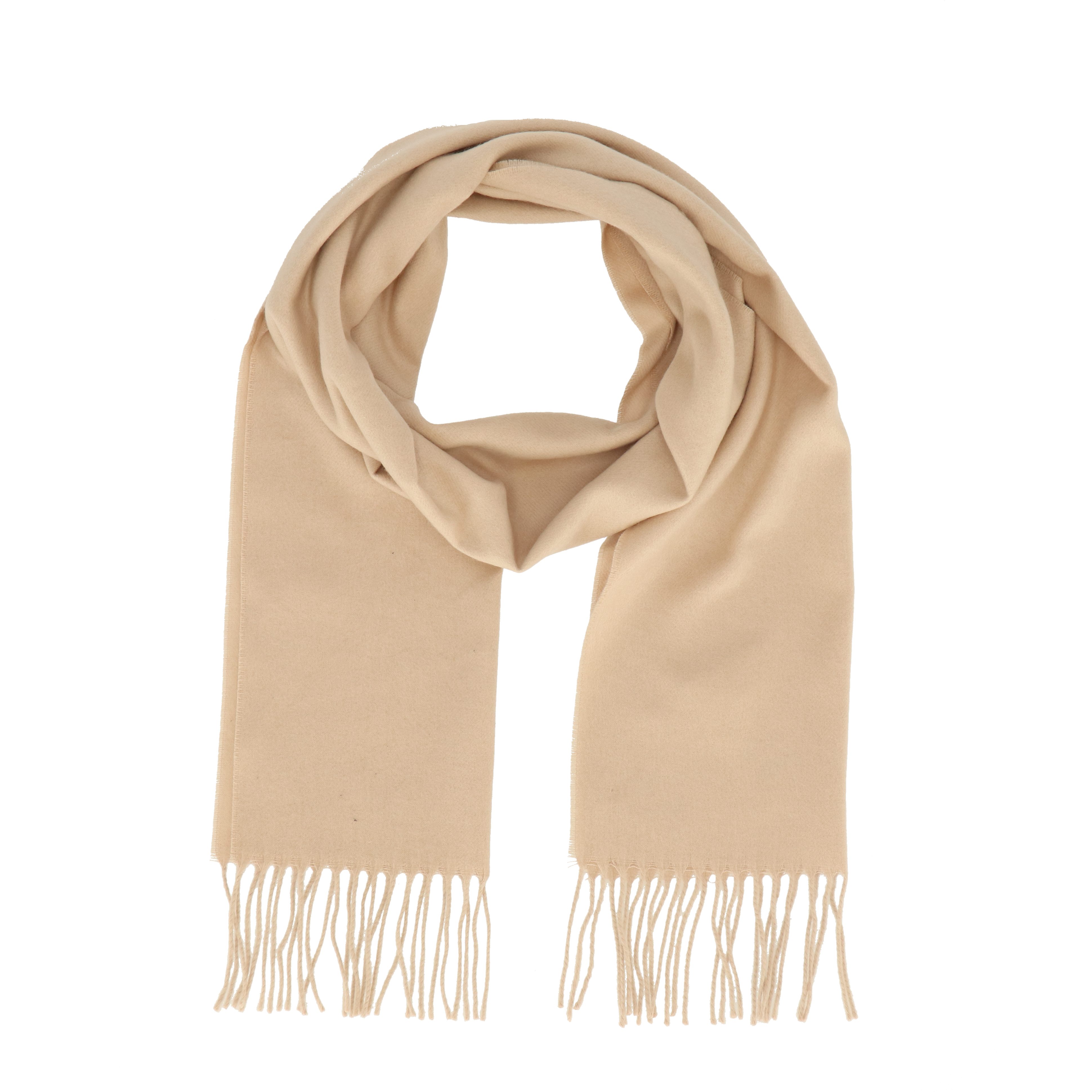 unifarbener uni, Modeschal beige Cashmink weicher, halsüberkopf Schal Cashmink-Schal Accessoires