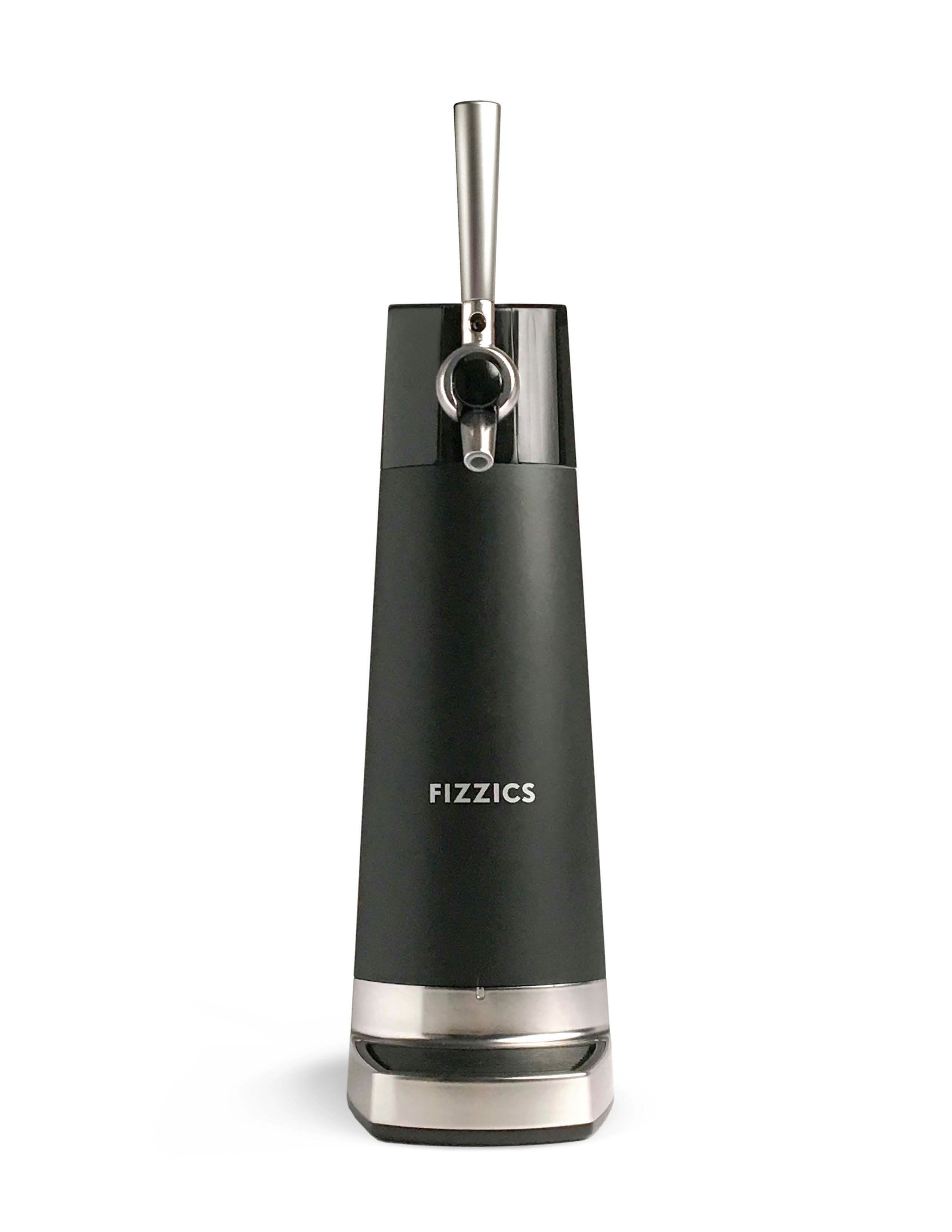 Fizzics Bierzapfanlage Fizzics Carbon Draftpour - Bierdispenser, Kompatibel mit Bierdosen sowie Bierflaschen (von 330 ml bis 750 ml)