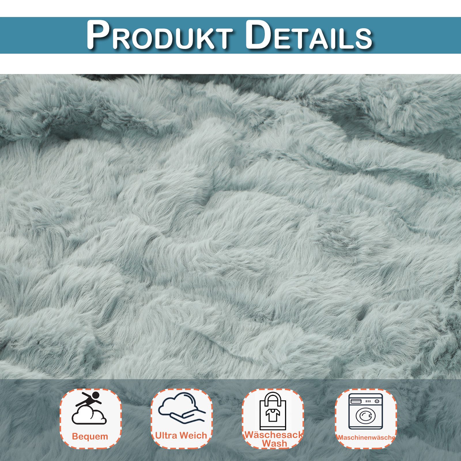 Überwurf Plüsch Kuscheldecke Flauschig Decke, Super günstig online kaufen