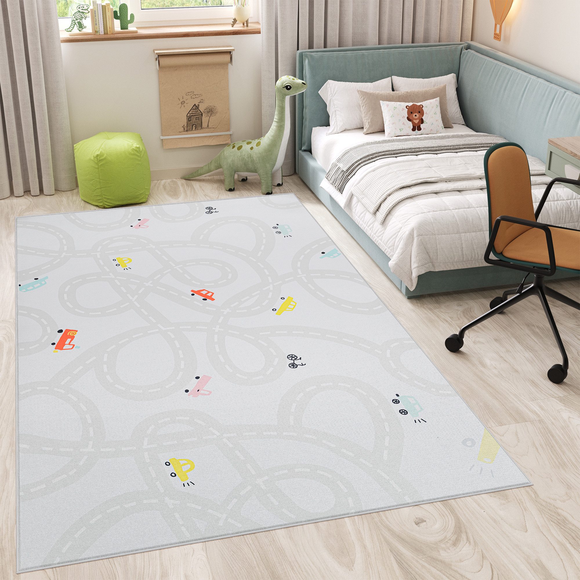 Tapiso Kinderteppich SNOOKI, rechteckig, Höhe: 5 mm, Bunter Kinderteppich, weich, robust und leicht zu reinigen