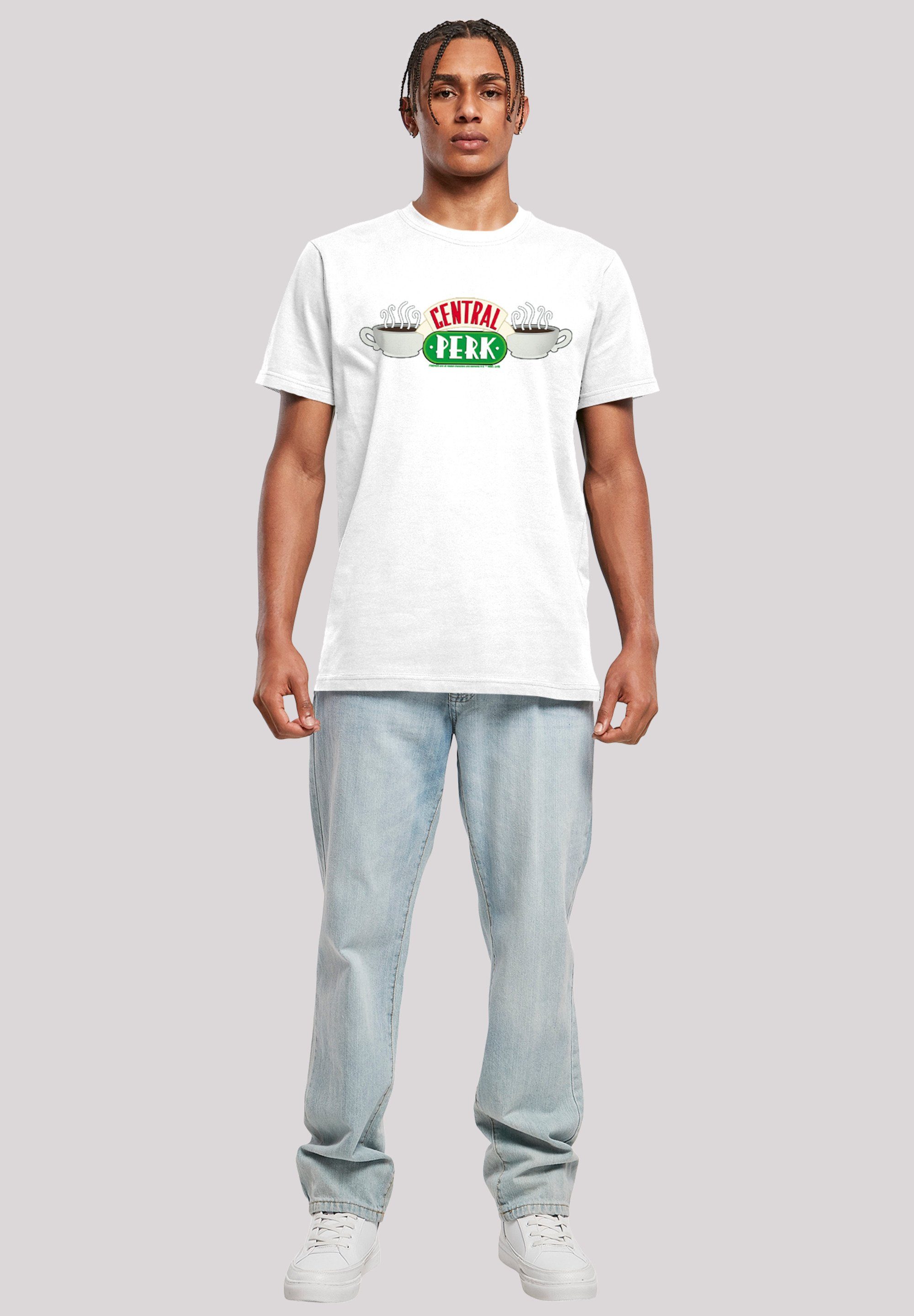 weiß Print Serie Perk FRIENDS Central BLK T-Shirt F4NT4STIC TV