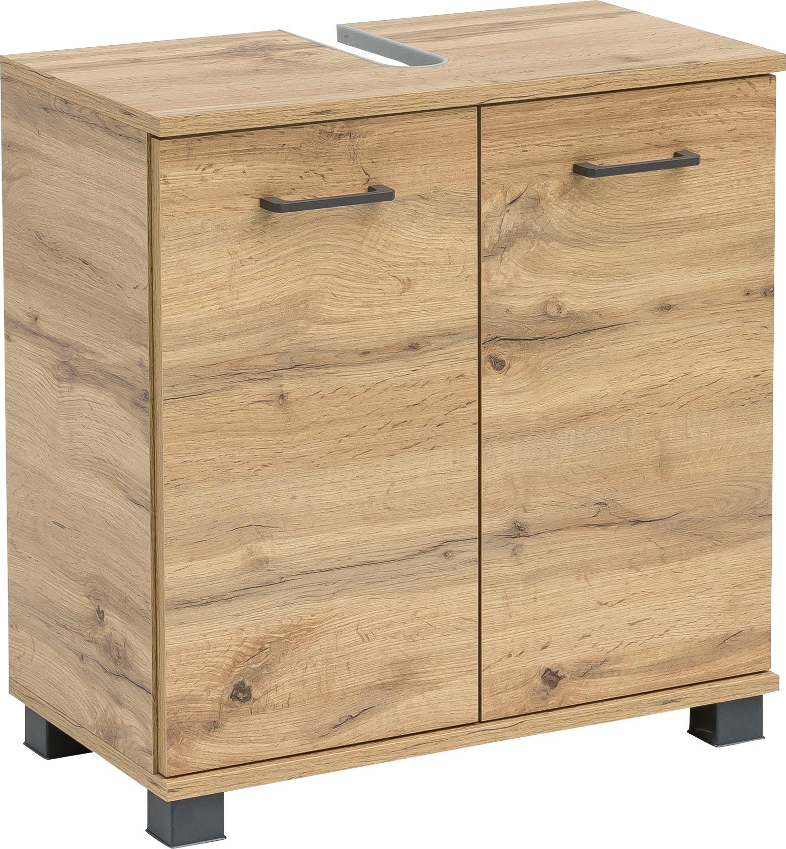 Schildmeyer Waschbeckenunterschrank Nora, Waschbeckenunterschrank, Made in Germany, B: 60 cm Solide Verarbeitung - Dieses Produkt ist in Deutschland gefertigt