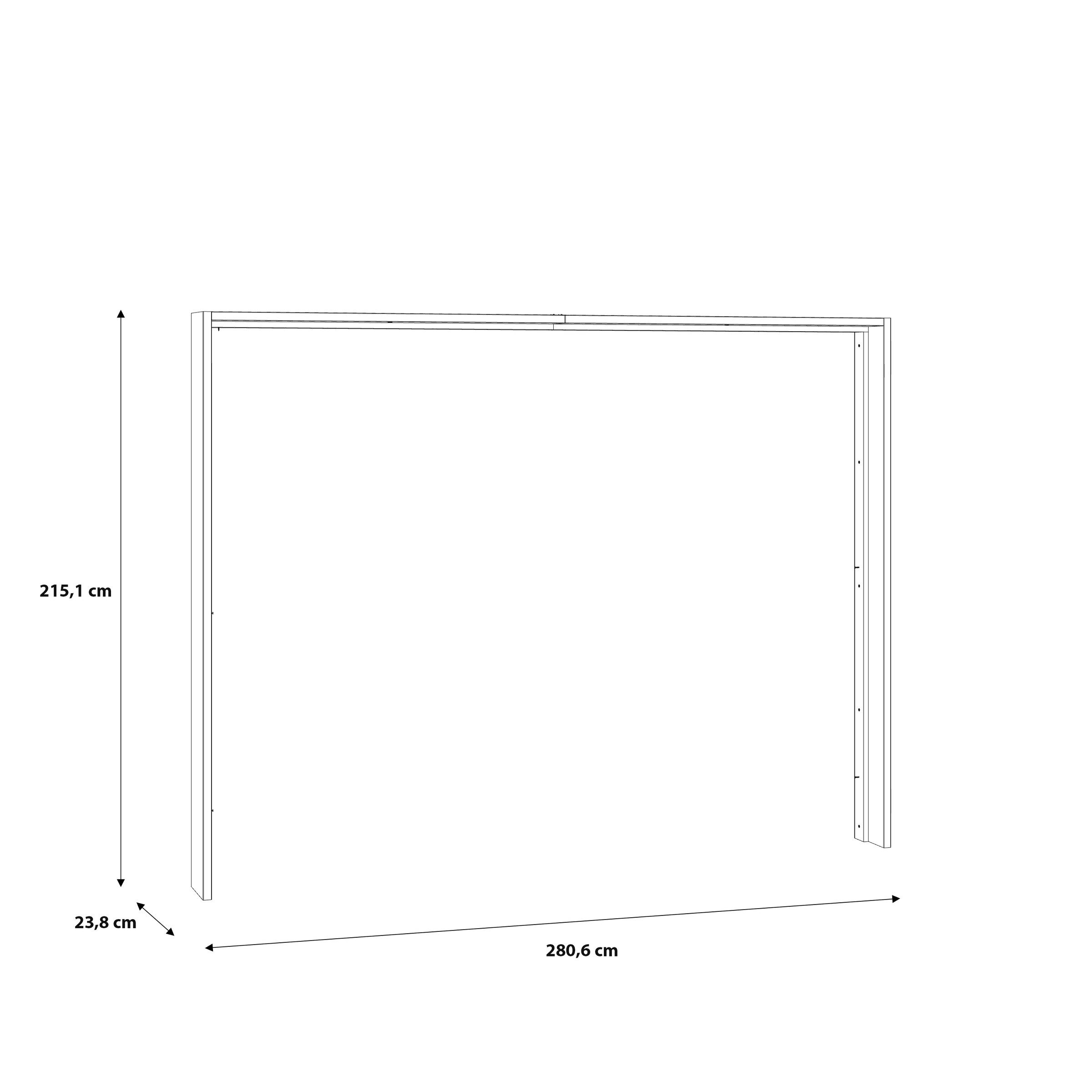 freiraum Passepartout PASSEPARTOUT in Schlammeiche - 280,6x215,1x23,8cm (BxHxT)