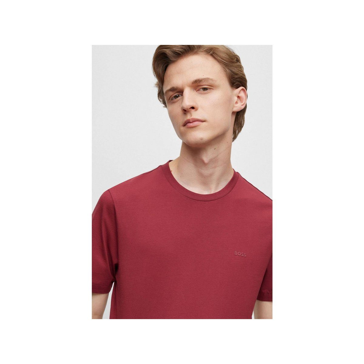 BOSS (1-tlg) fit rot T-Shirt regular