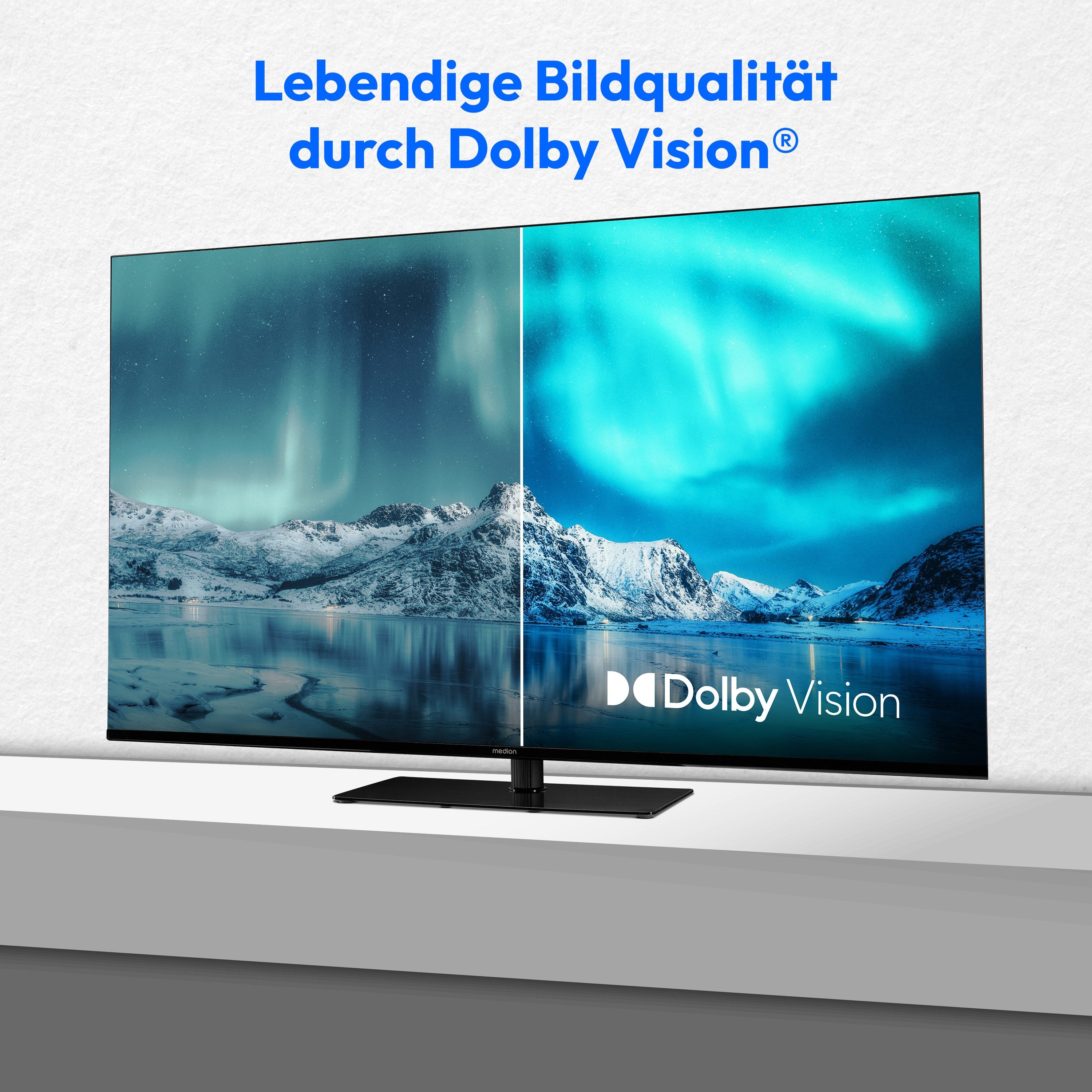 Medion® MD843300 LCD-LED Fernseher (108 cm/43 Zoll, 4K Ultra HD, Smart TV, VIDAA TV, Dolby Vision, Dolby Atmos, Netflix, HBO Max, Prime Video, Disney+, WOW)