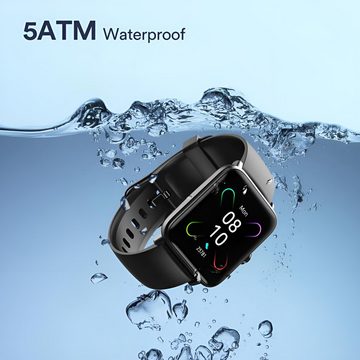 Diyarts GT01 Smartwatch (3,9 cm/1,55 Zoll) Sportuhr, Fitnessuhr, mit 14 Sportmodi, 5ATM-Wasserdichtigkeit, LCD-Touchscreen, SpO2, HR-Monitoring & intelligente Erinnerung