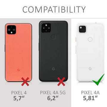 kwmobile Handyhülle Wallet Case für Google Pixel 4a, Hülle mit Ständer Kartenfächer - Handyhülle