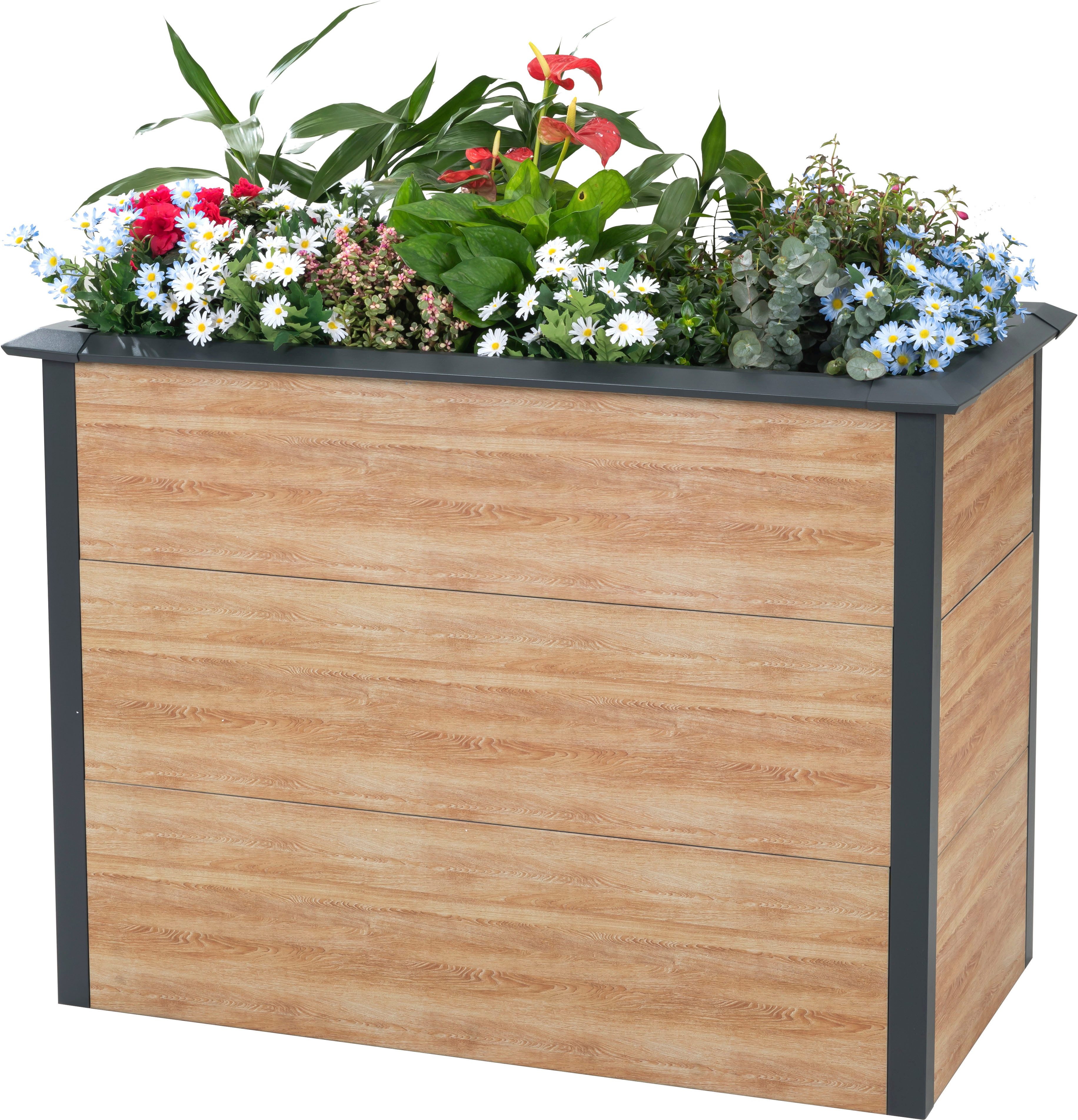 50NRTH Hochbeet Metall Hochbeet »Primus-Multi M«, Inkl. Schneckenschutz, BxTxH: 100x50x77 cm