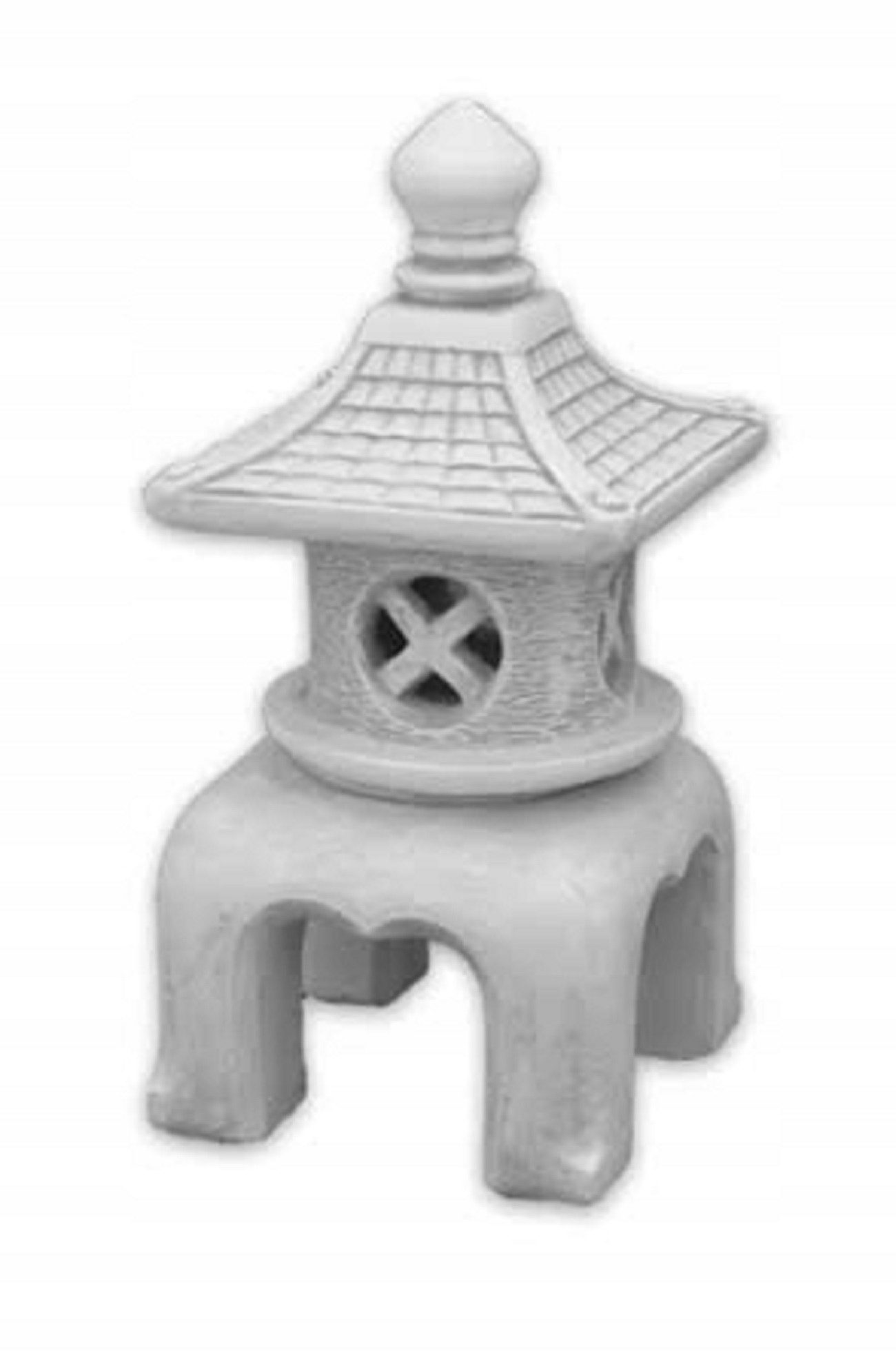 Skulptur Blumen Dekoration Japanischer Garten Haus Statue Figur Terrasse