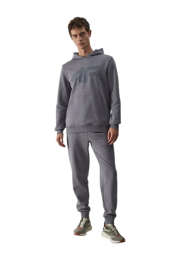 4F Kapuzenpullover Sweatshirt M1494 (Baumwolle) grau Herren