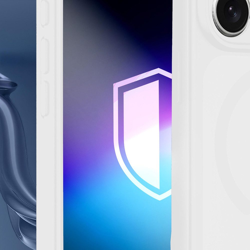 3MK Smartphone-Hülle Handyhülle MagSafe Schutzhülle, MagSafe, matt, Kantenschutz, kabelloses Laden