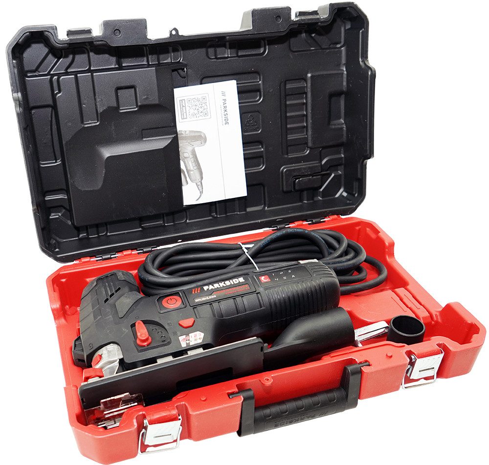 PARKSIDE PERFORMANCE® Pendelhubstichsäge elektrisch Elektrische Stichsäge PPSTK 550, Laserführung und LED-Arbeitslicht