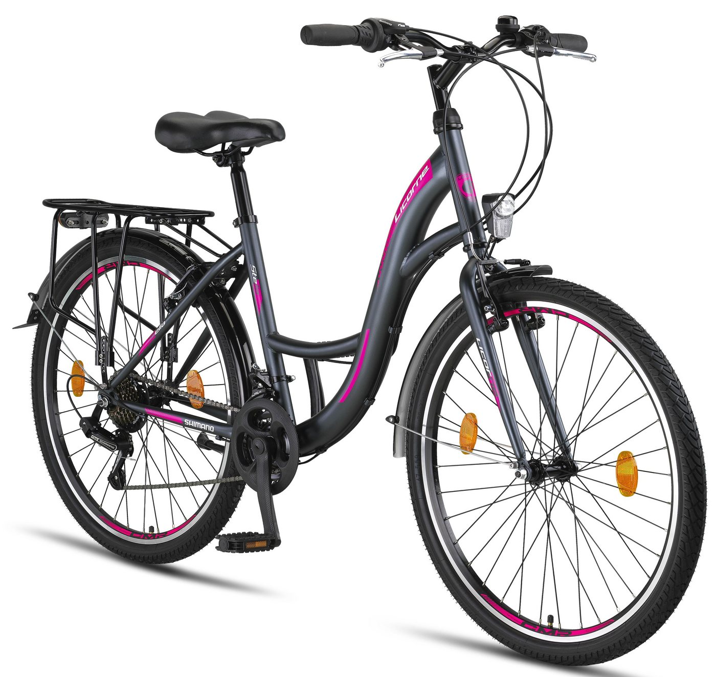 Licorne Bike Cityrad Licorne Stella Premium Citybike 20–28 Zoll, 21 Gang Hollandrad