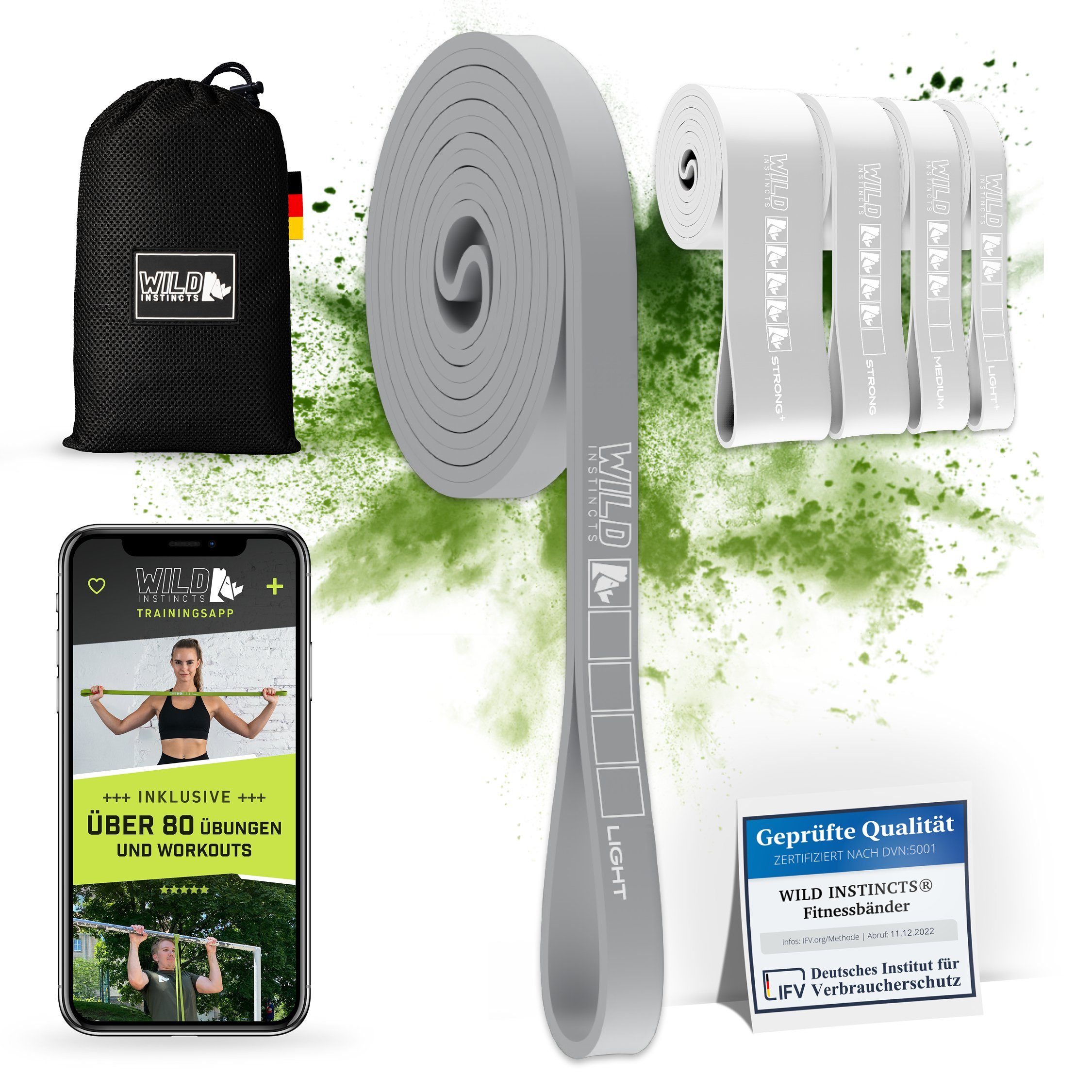 Trainingsbänder Pull-Up Bänder, Klimmzugbänder, Widerstandsbänder, Fitnessbänder