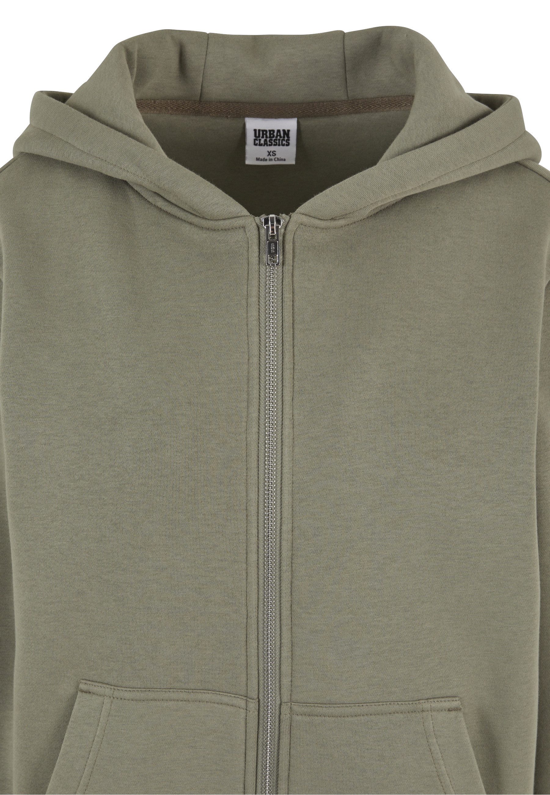 URBAN CLASSICS Sweatjacke Urban Classics Ladies Fluffy Zip Cardigan