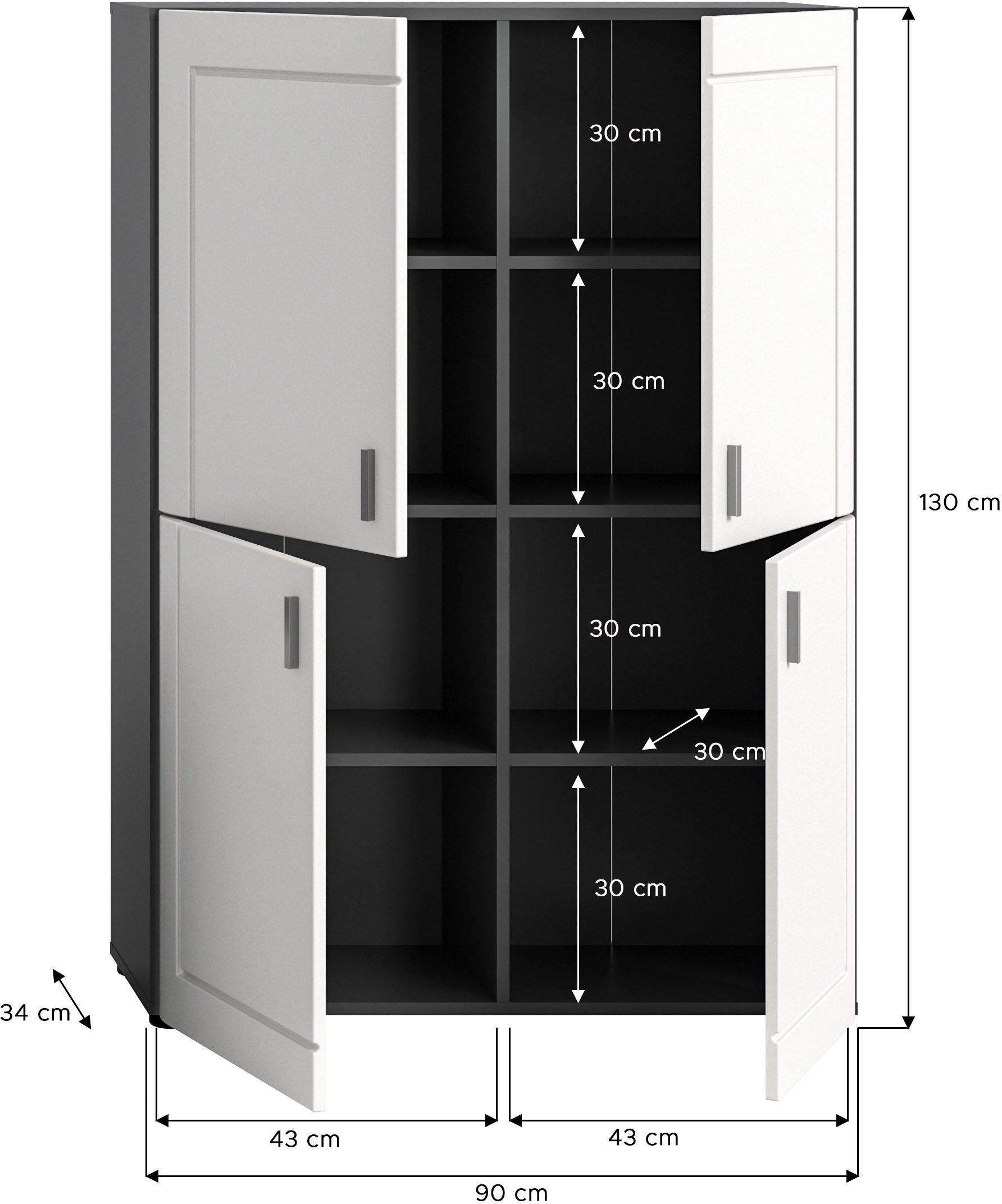 Stauraumschrank (1-St) Jarvi INOSIGN