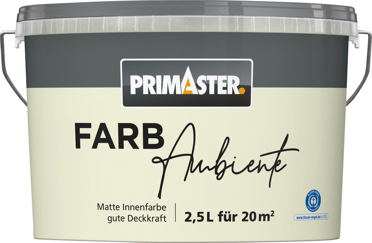 Primaster Wandfarbe Primaster Farbambiente Wandfarbe matt pastellgrün