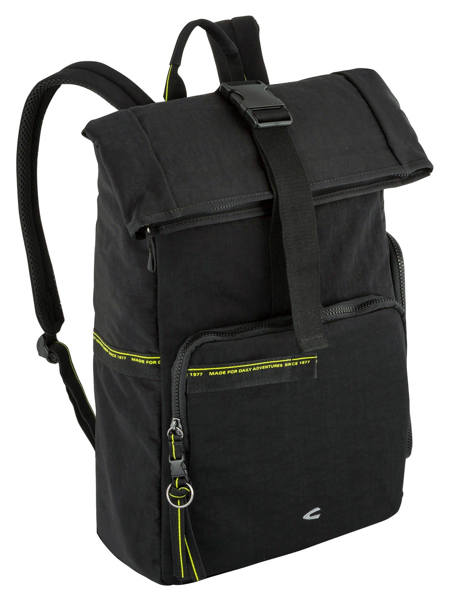 camel active Cityrucksack SPIRIT Backpack black praktischen L, im Design
