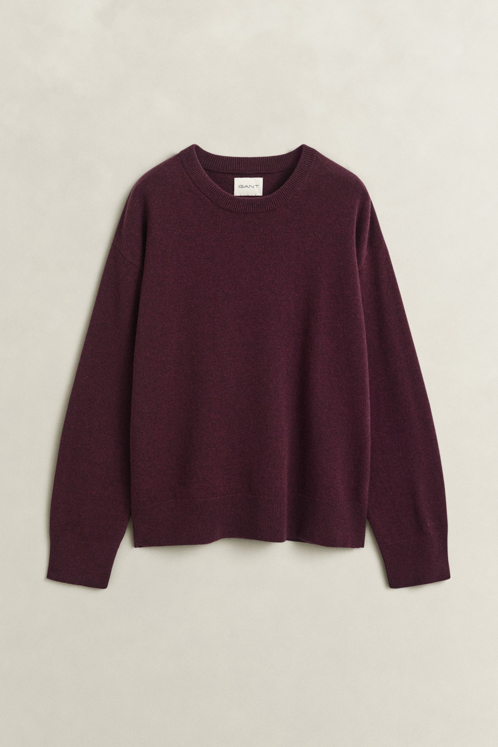 Gant Strickpullover SUPERFINE LAMBSWOOL C-NECK aus feiner Wolle