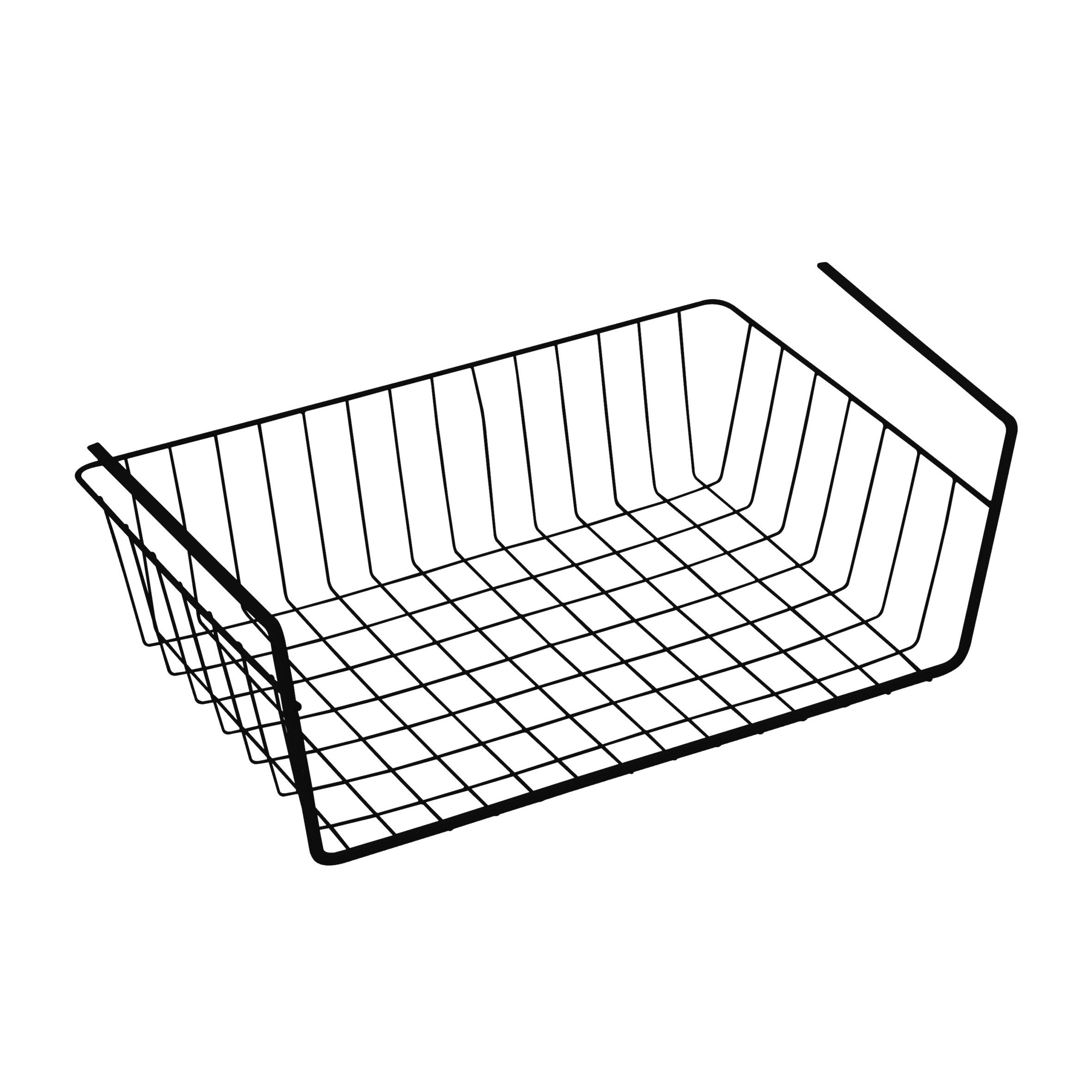 Spetebo Regalkorb Unterregal Hängekorb (Set, 1 St., 2er Set), zum Anbringen an Schrankfächern