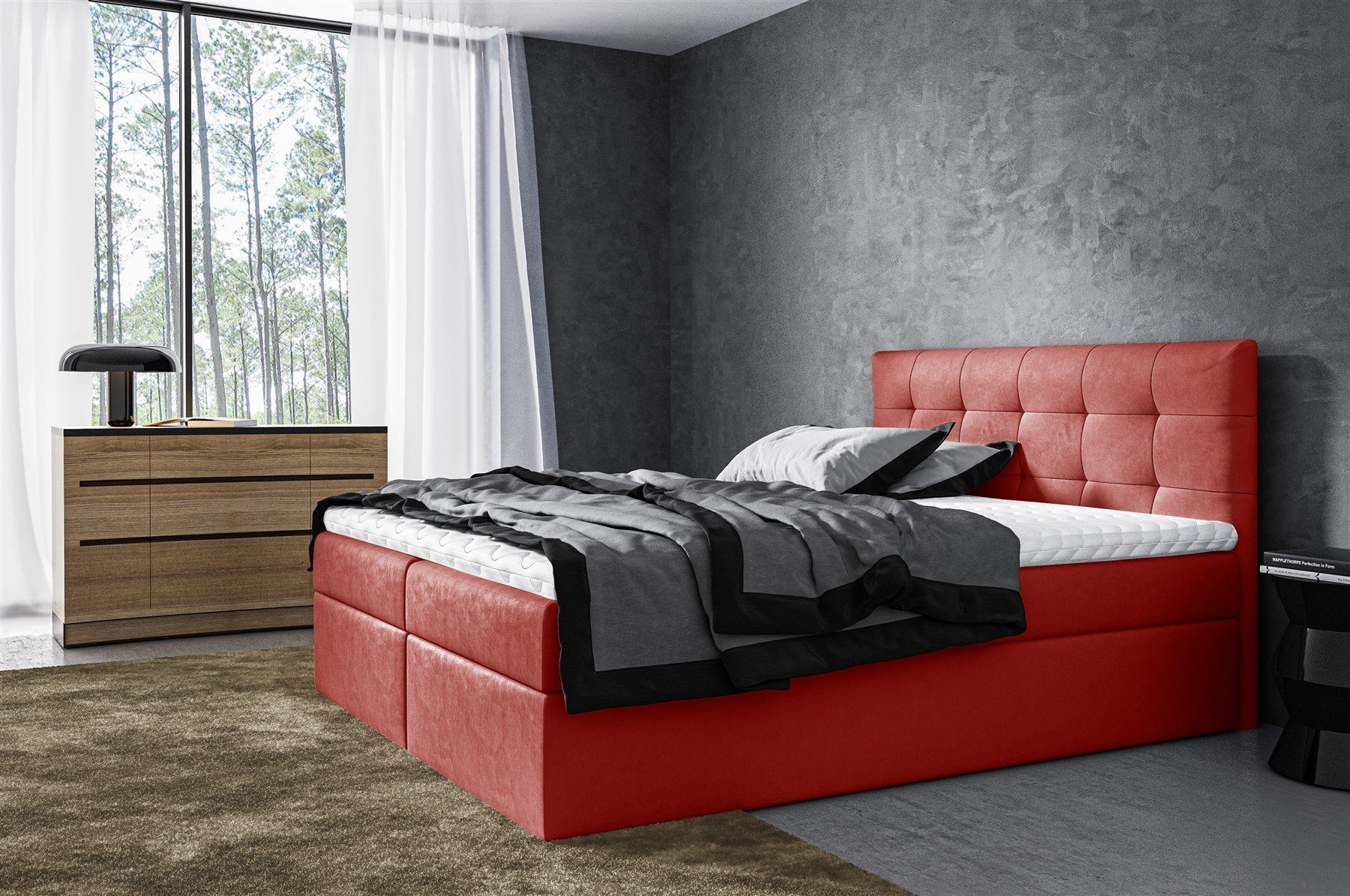 Fun Möbel Boxbett Schlafzimmerbett VIDE XL günstig online kaufen