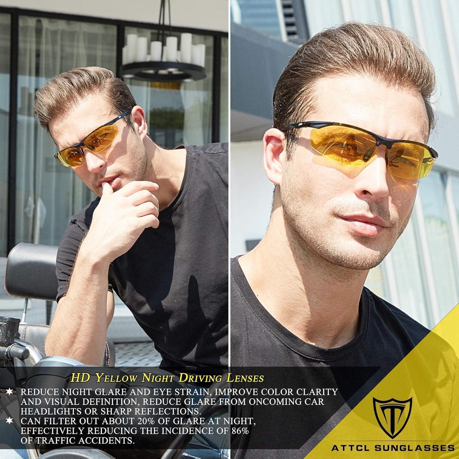 LuxusKollektion Sonnenbrille Herren Nachtfahrbrille Polarisiert Gelbe HD Na günstig online kaufen