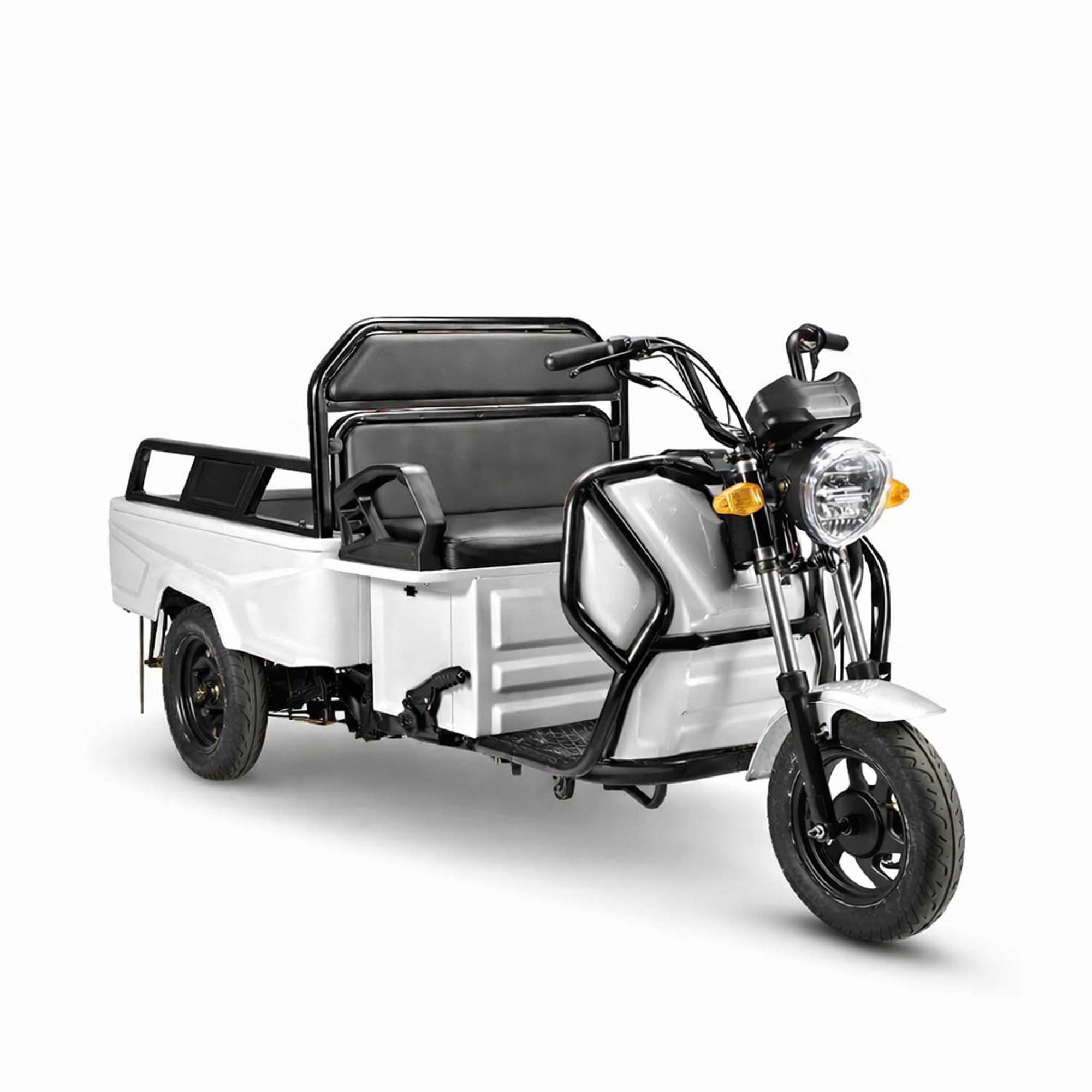 Volta E-Motorroller Volta APT4 Kompakt Lasten-Dreirad Elektro Lastenrad klappbare Pritsche, 1000 W, 25 km/h, Reichweite ca. 40km, Zuladung 215kg, L2e-P mit COC Silber, Rot, Weiß