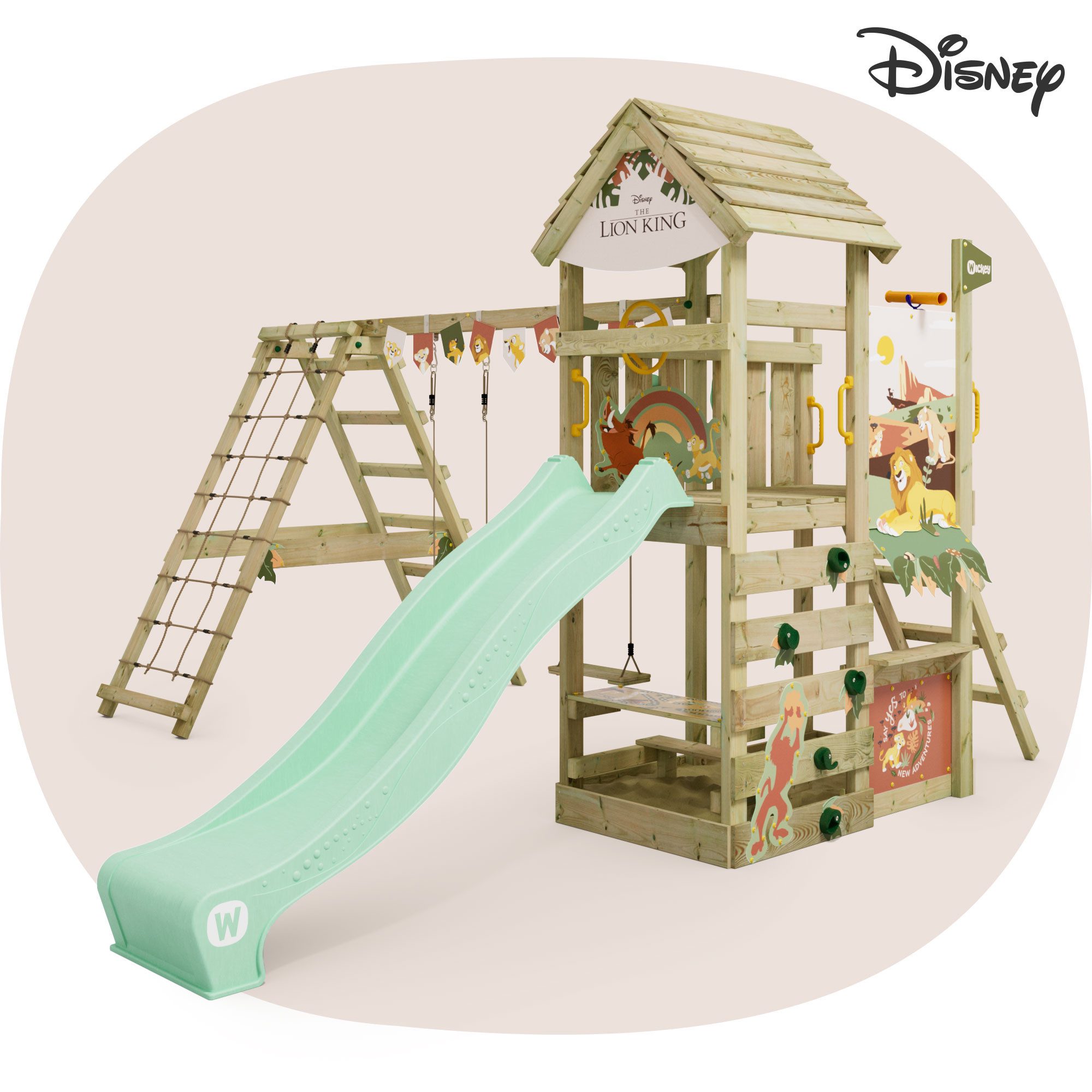 Wickey Spielturm Disney Story – Garten - Klettergerüst in verschiedenen Designs, Unvergessliche Disney-Momente für Kinder – 10 Jahre Garantie*