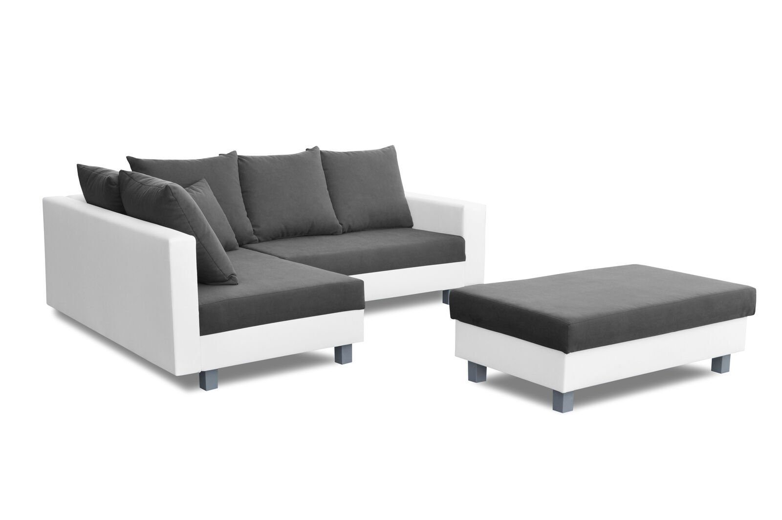 Luxus Made L-Form Europe Weiße JVmoebel in Couch Sofa Wohnladschaft Sofa Neu, Textilmöbel