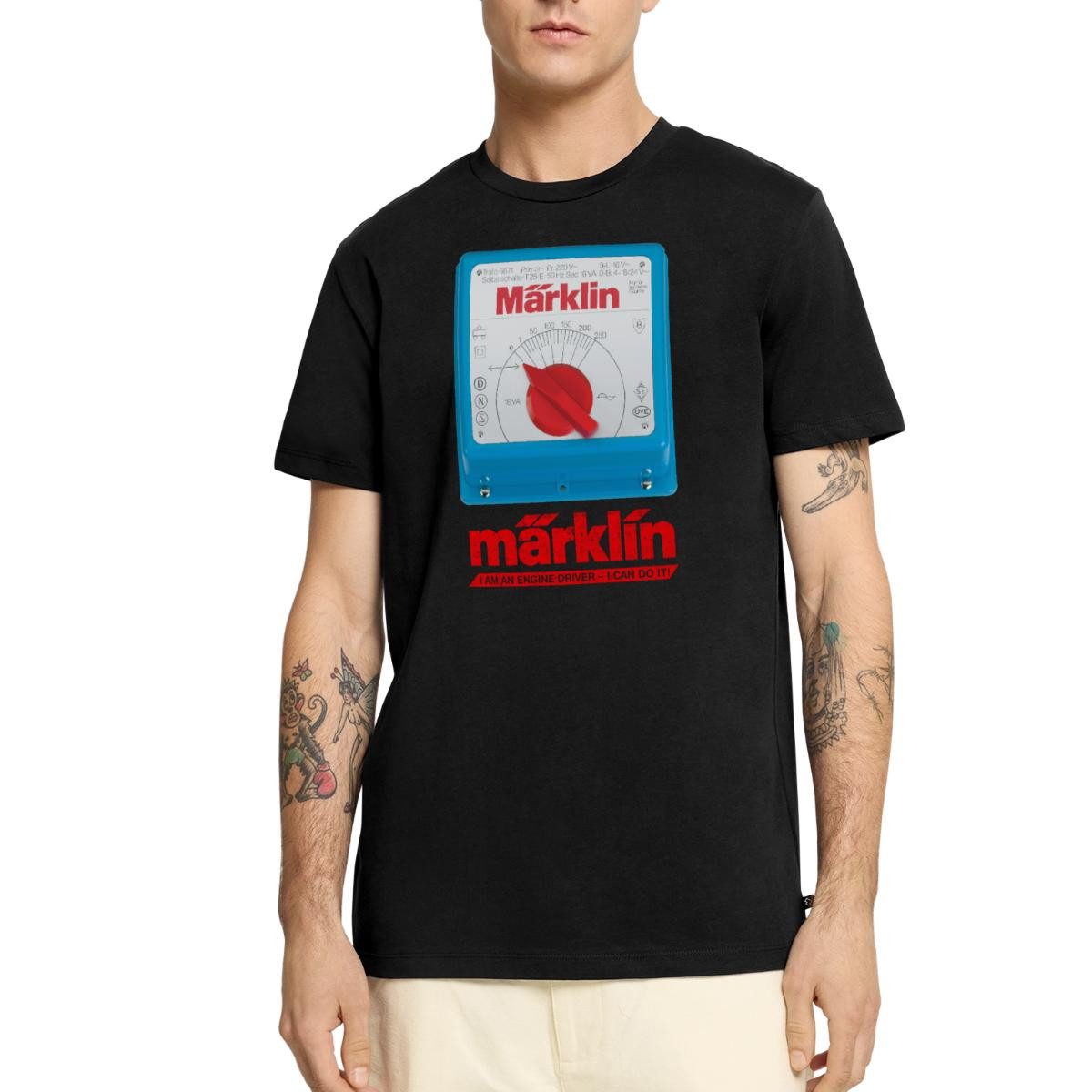 T-Shirt Märklin Blauer Transformator Männer Premium T-Shirt