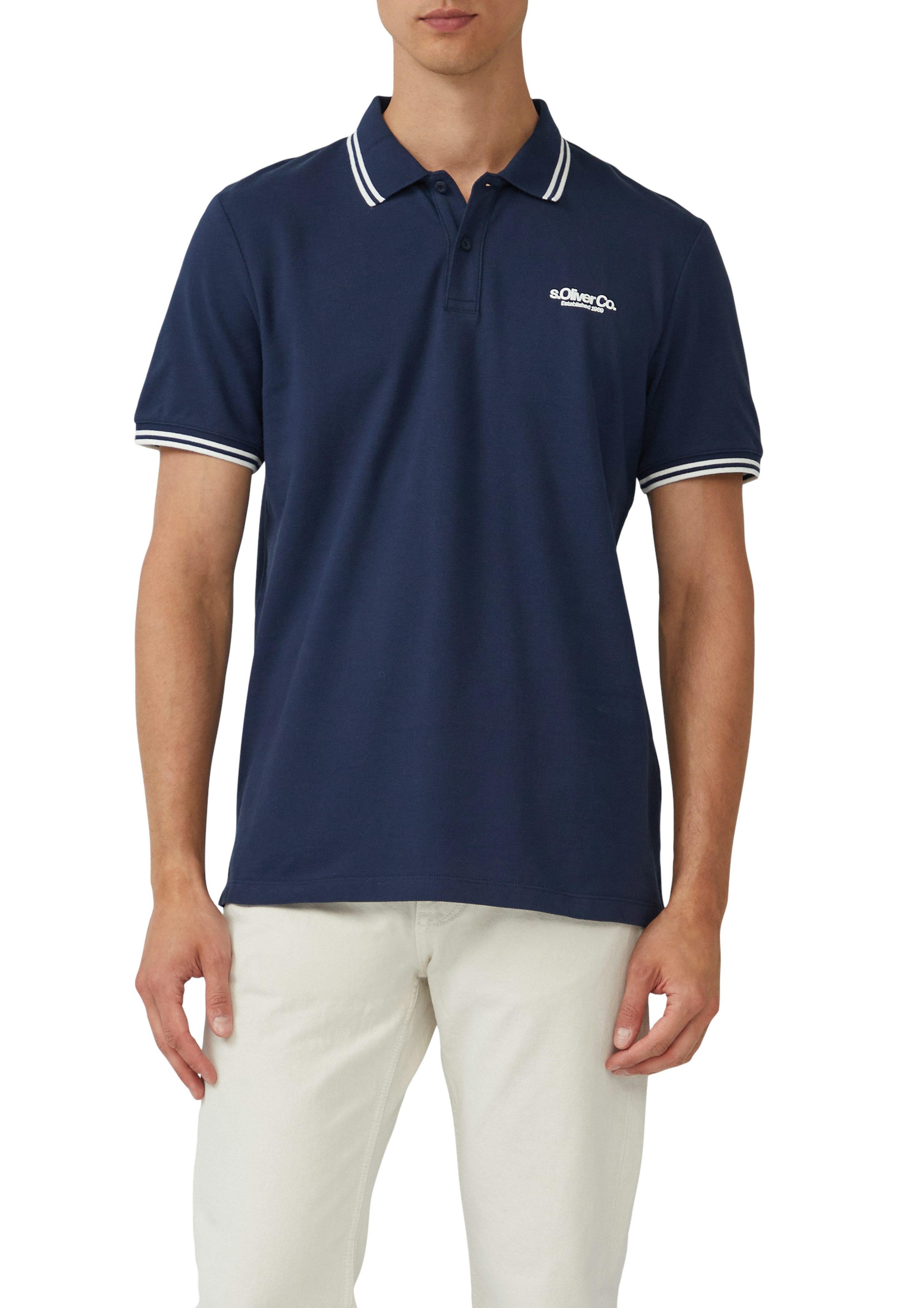 s.Oliver Poloshirt mit Logo Schriftzug günstig online kaufen