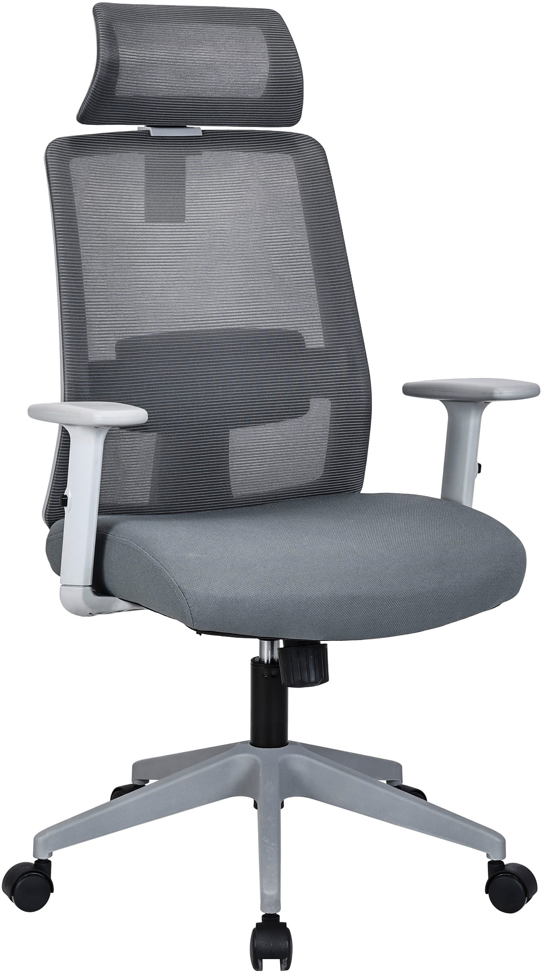 OTTO home Bürostuhl Tallard, Mesh Schreibtischstuhl, ergonomische Ausstattung, verstellbare Kopfstütze, Lumbalstütze & Armlehnen