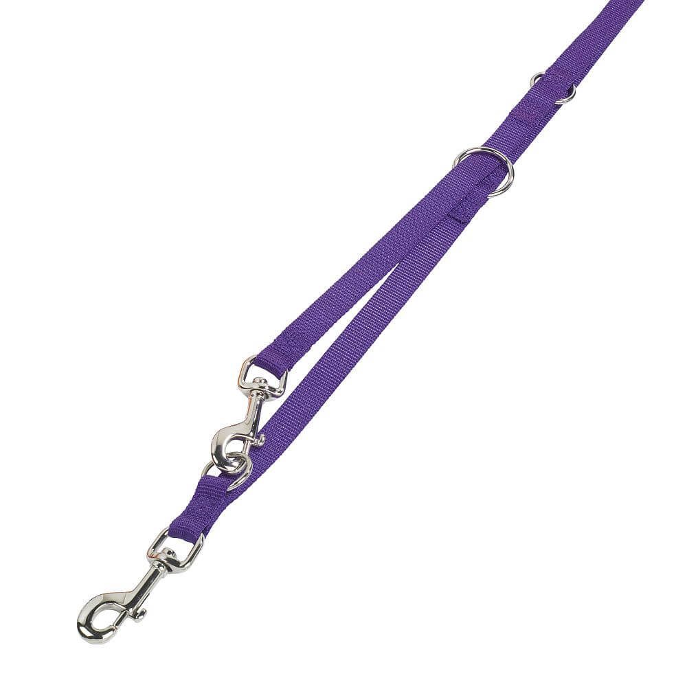 Nobby Hundeleine Führleine "Classic", lila, XS, Nylon, 3-fach verstellbar