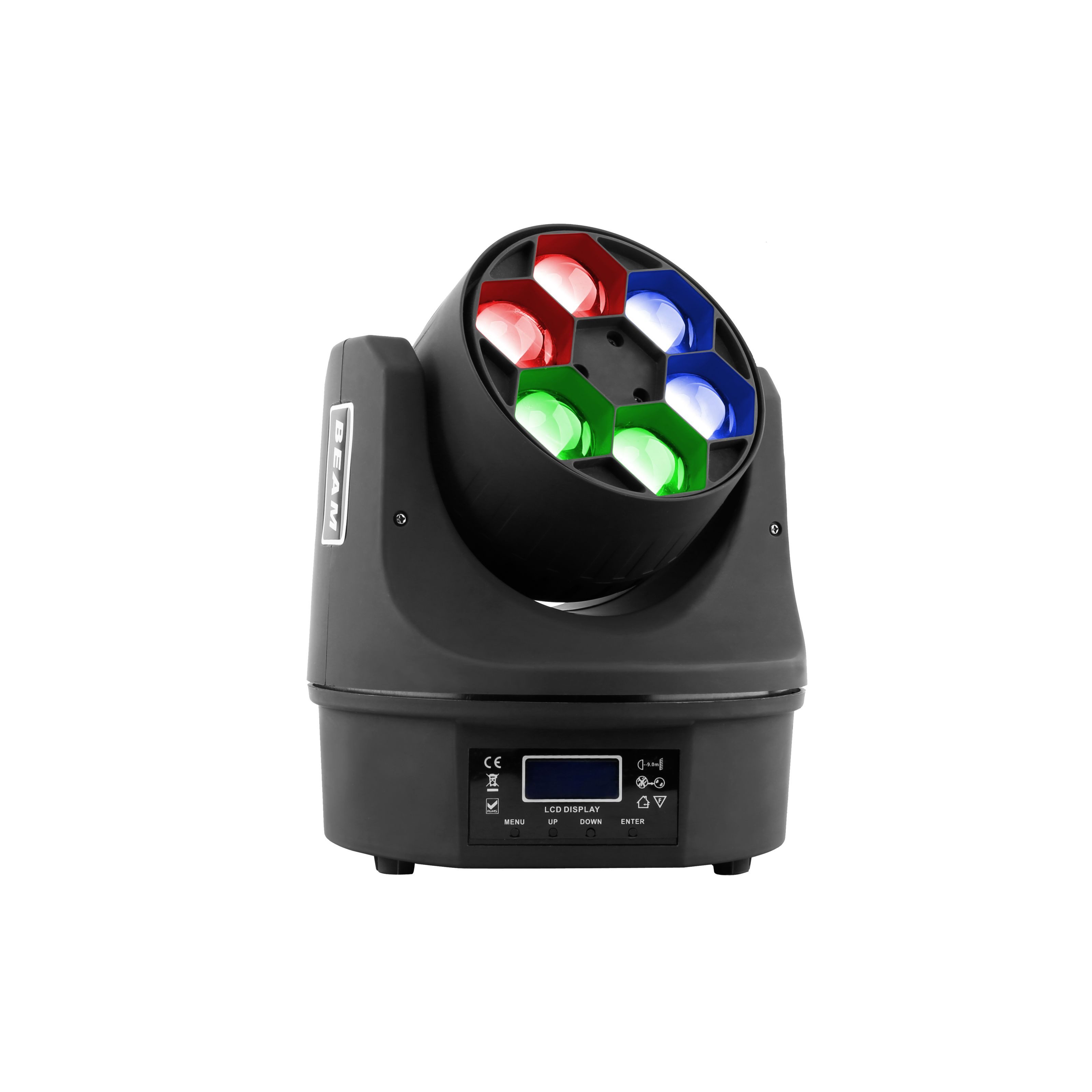 PURElight LED Scheinwerfer, 3-Way Mini Duo Wash Head-Set, RGBW LED Wash Light, Prisma and DMX