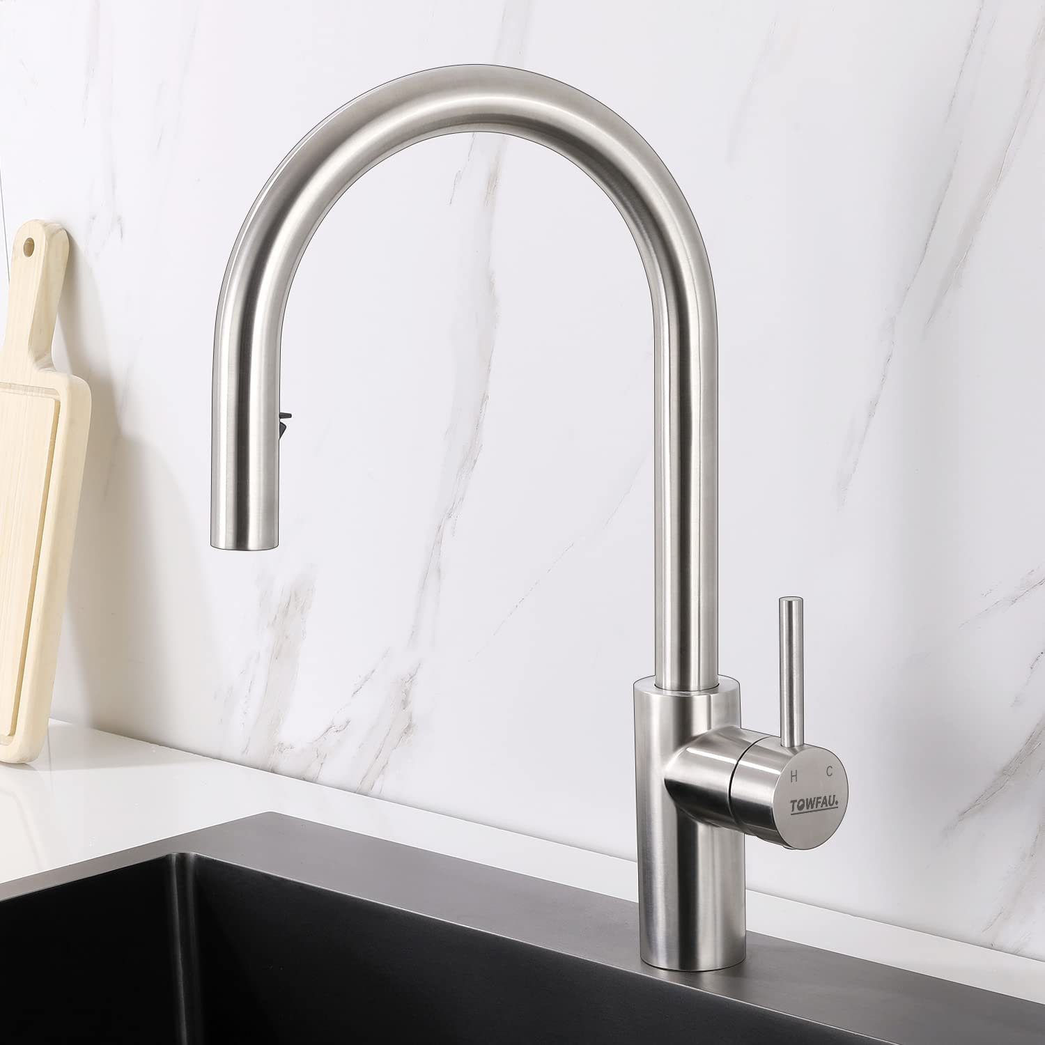 Synlyn Hängematte (Küchenarmatur mit Brause, ausziehbar, 2 Wasserstrahlarte günstig online kaufen