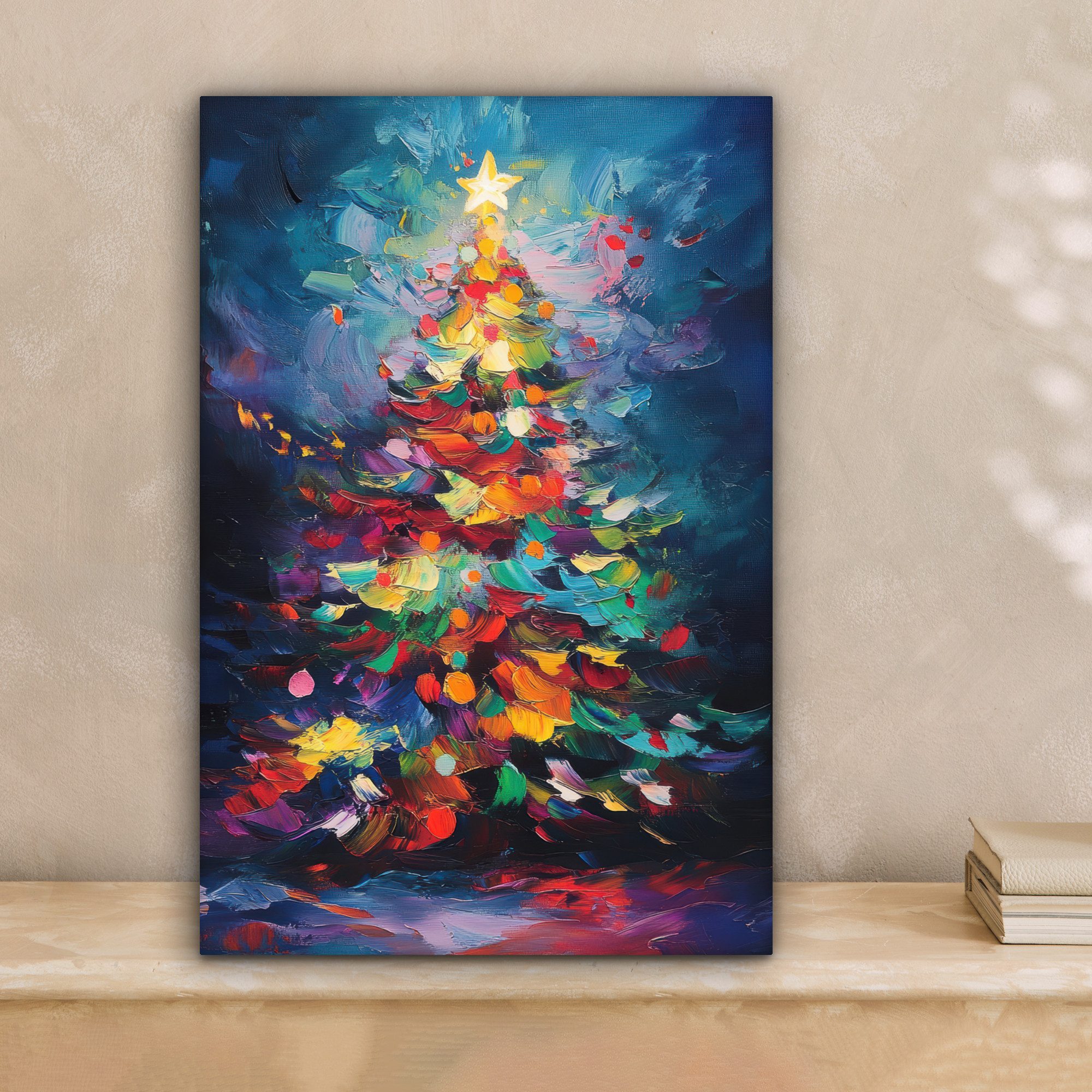 OneMillionCanvasses® Leinwandbild Weihnachtsbaum - Weihnachten - Abstrakt - günstig online kaufen