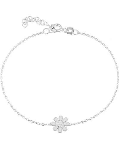 Einzelstück Armband Einzelstück® Armband Daisy mit Gänseblümchen Armkette, mit Zirkonia