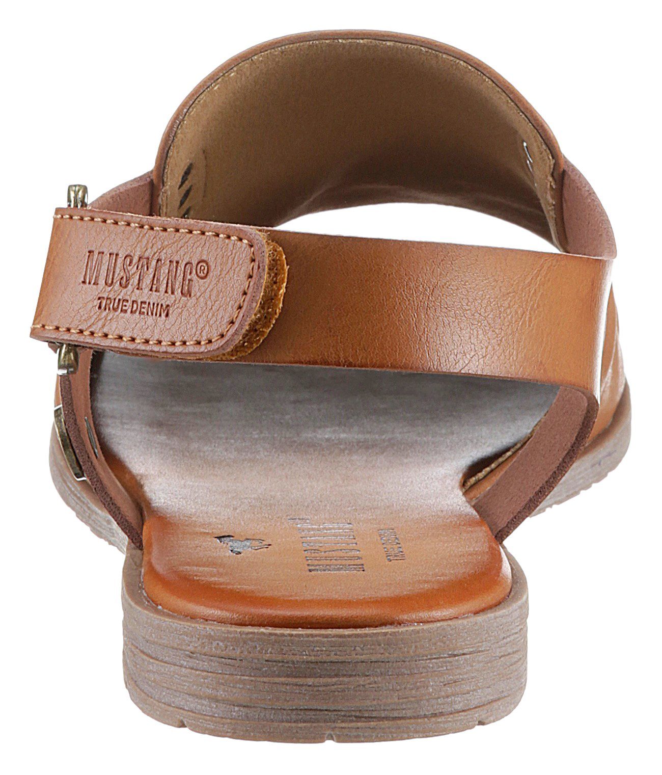 Mustang Shoes Riemchensandale, Sommerschuh, Sandalette, Blockabsatz, günstig online kaufen