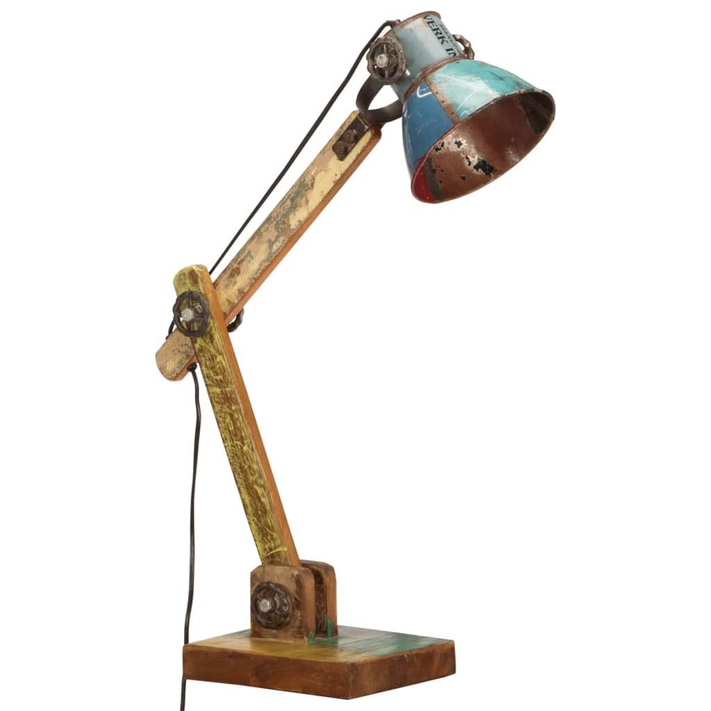 vidaXL Schreibtischlampe NA Schreibtischlampe Industrie-Stil Mehrfarbig Rund 23x18x95cm E27