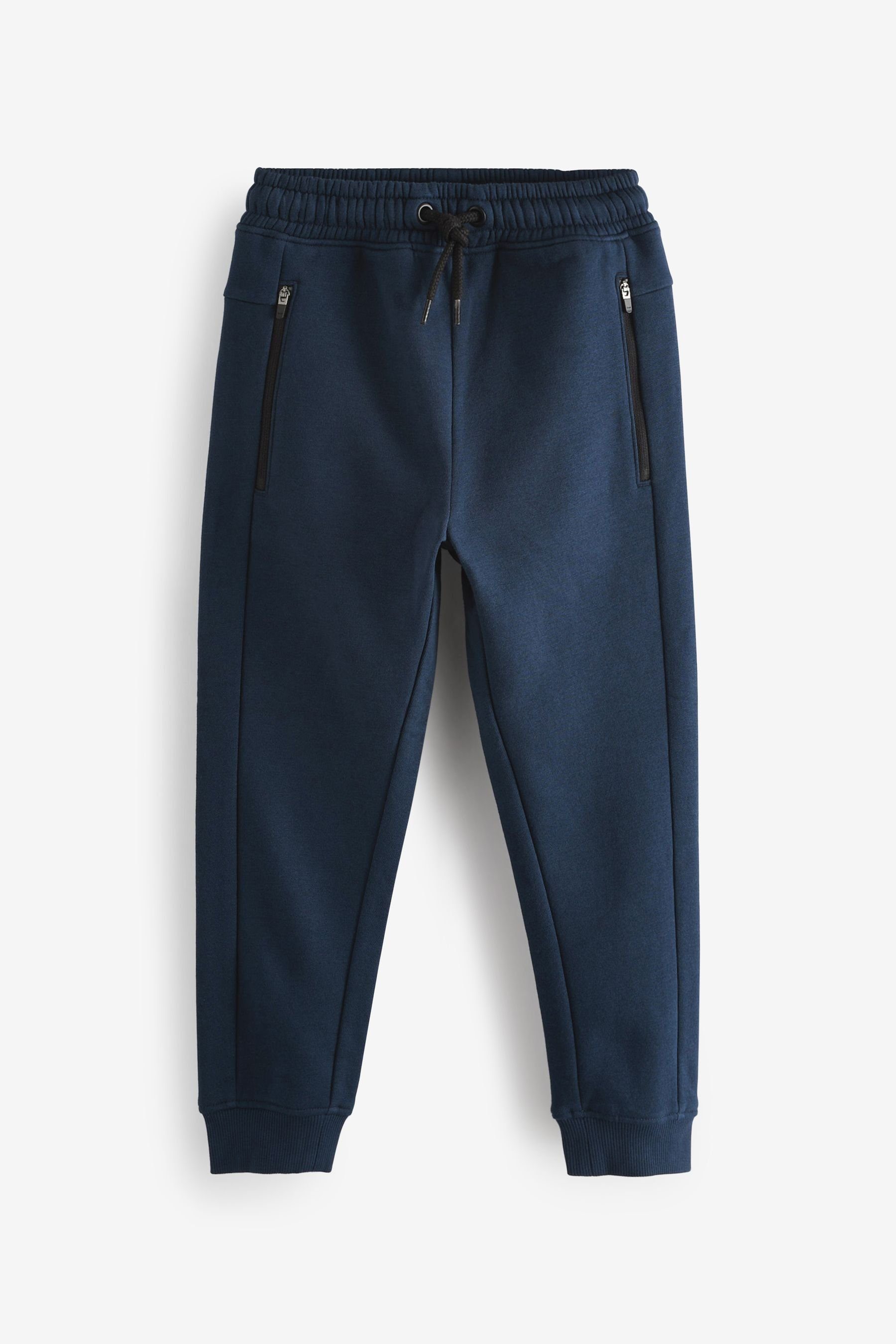 Next Jogginghose Jogginghose (1-tlg) Navy Reißverschlussdetail mit