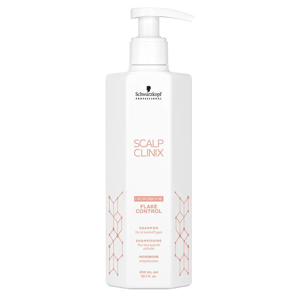 Schwarzkopf Professional Haarshampoo Schwarzkopf Scalp Clinix Flake Control Shampoo 300 ml, 1-tlg., Reduziert Haarbruch sichtbar bereits nach wenigen Anwendungen