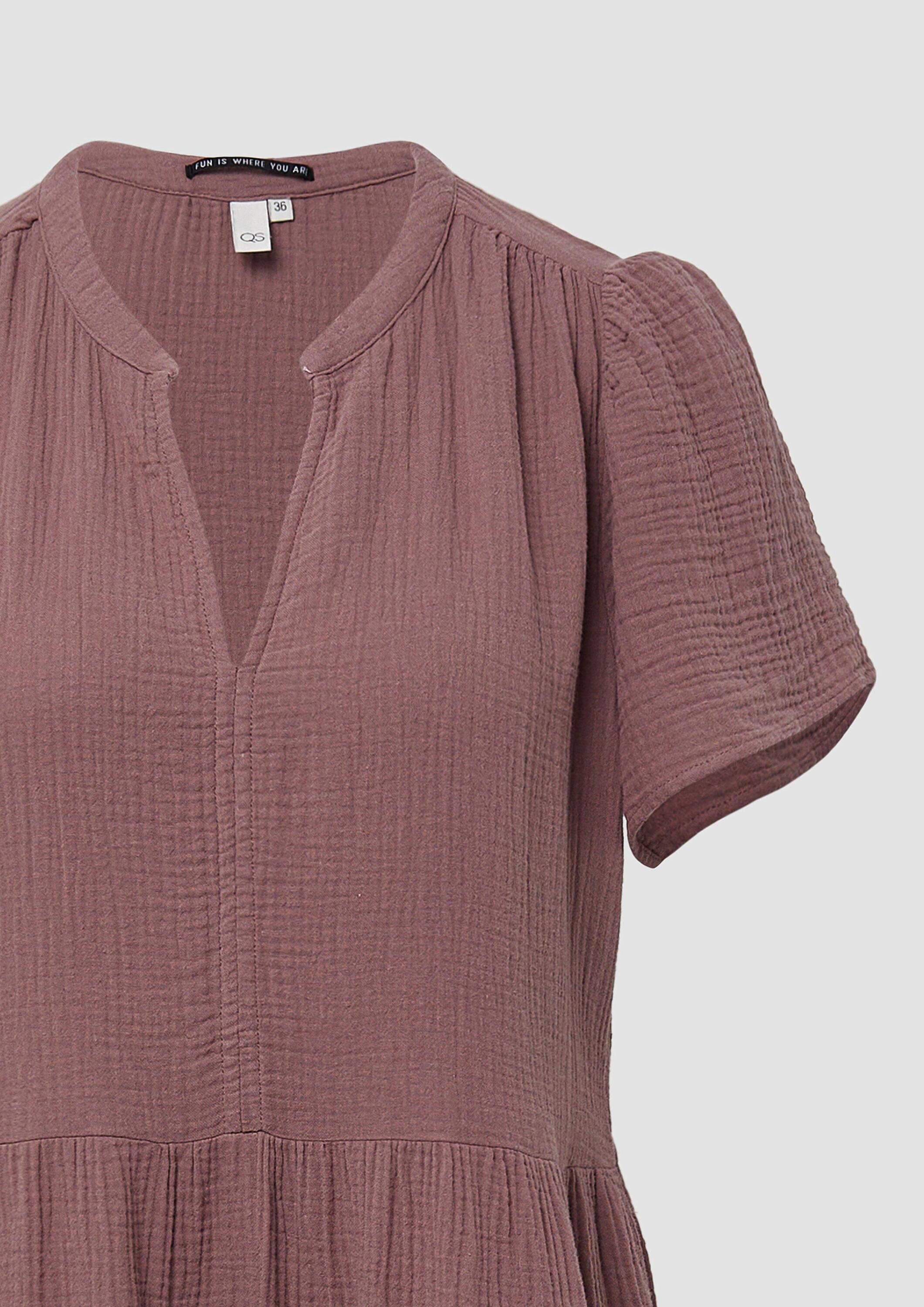 QS Minikleid Kleid Volantkleid aus Musselin günstig online kaufen