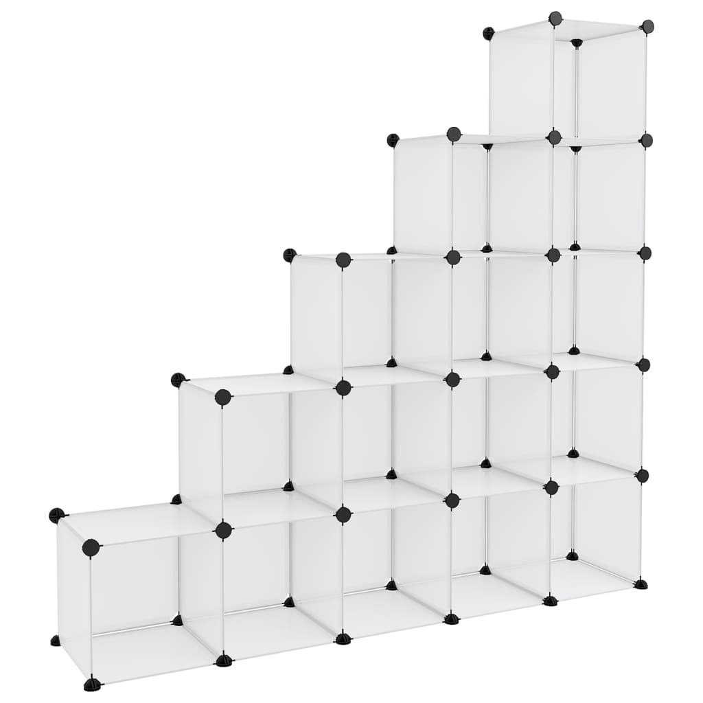 3012792, cm, möbelando in Regalwürfel 155x32x153,5 Transparent LxBxH: