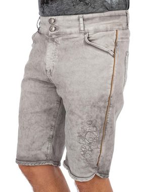 Hangowear Trachtenhose Trachtenjeans HECTOR Shorts hellgrau