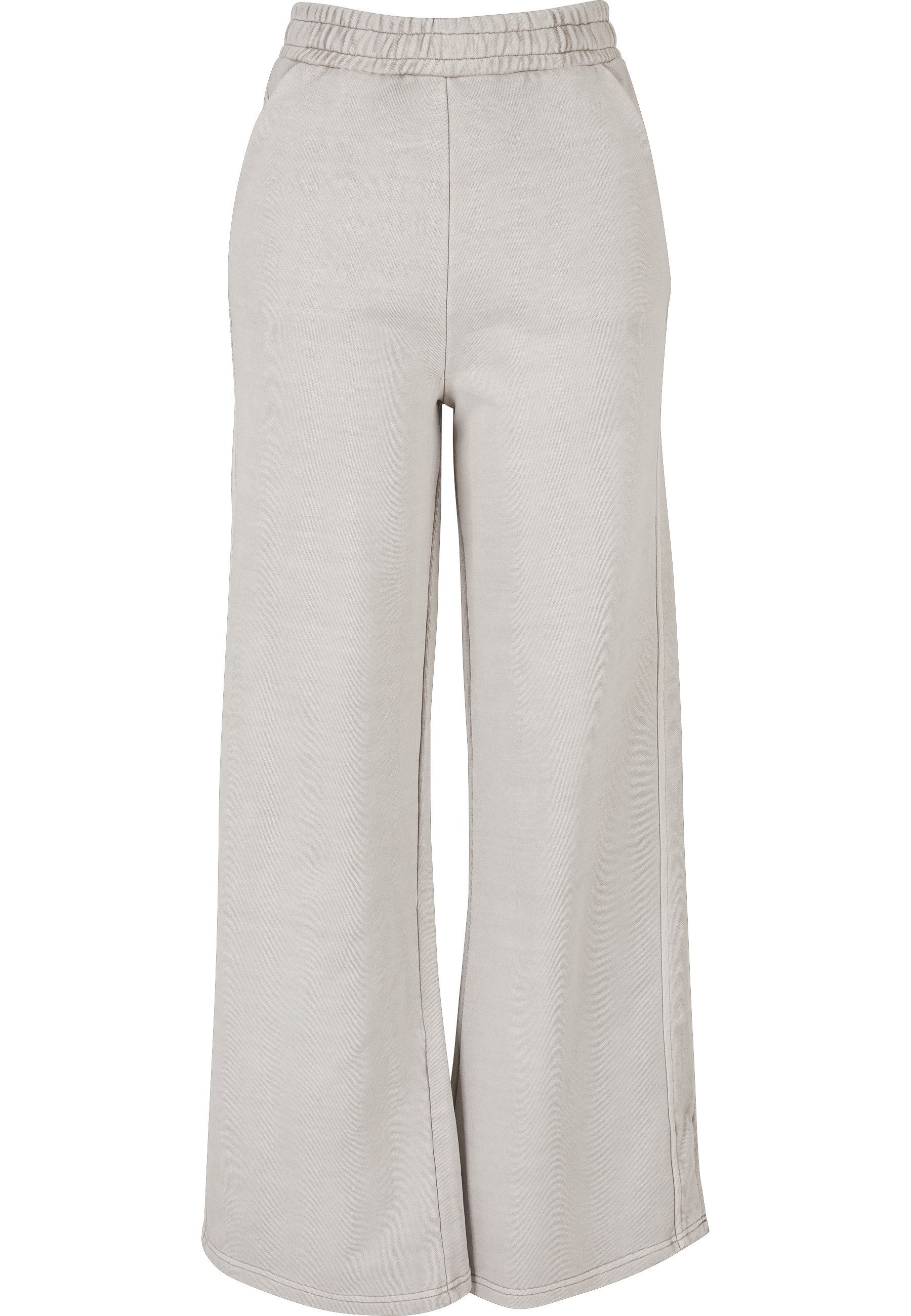 URBAN CLASSICS Sweathose Urban Classics Damen Ladies Heavy Terry Garment Dye Slit Pants (1-tlg)