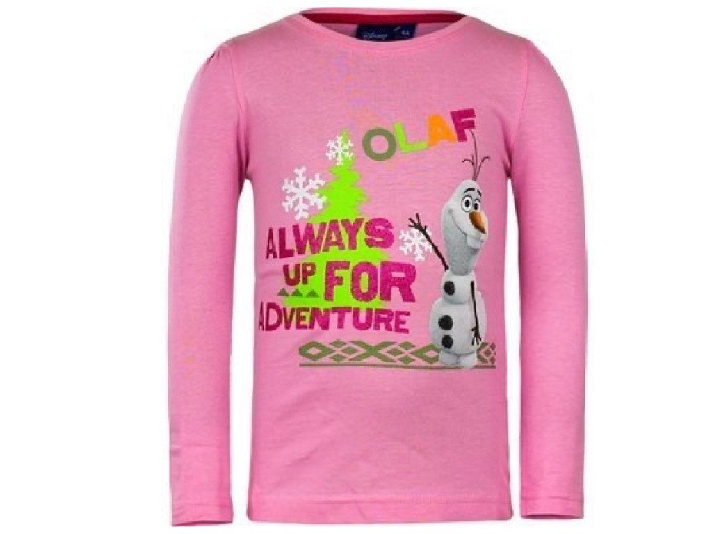 Disney Frozen Langarmshirt Die Eiskönigin Anna, Elsa und Olaf