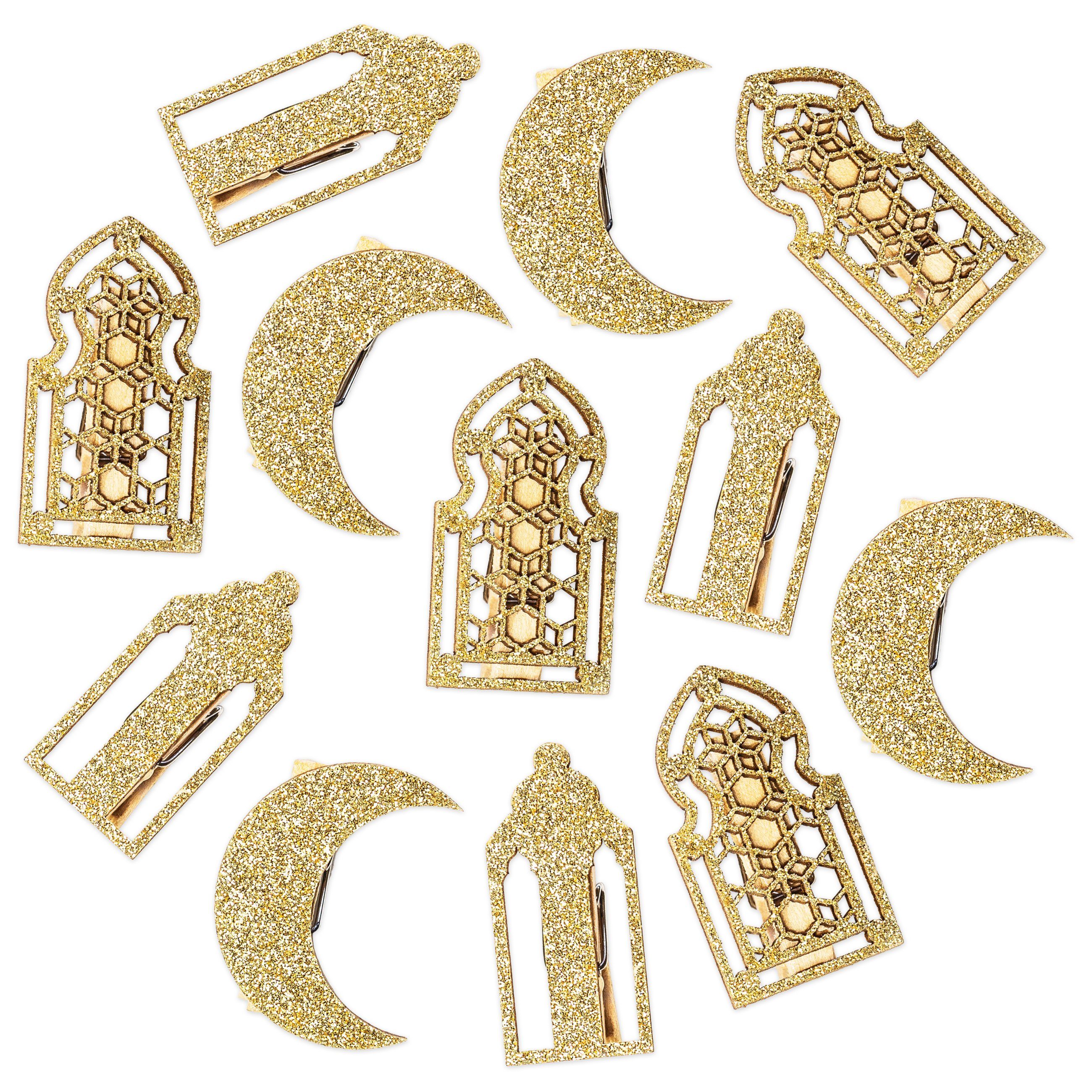 PAPIERDRACHEN Dekoobjekt Papierdrachen 12 Ramadan Motivklammern - Dekoration für Ramadan, Dekoration für Ramadan für Geschenke, Tischdeko, Karten, Servietten. € 9,90, (€ 0,83 pro 1 Stk).