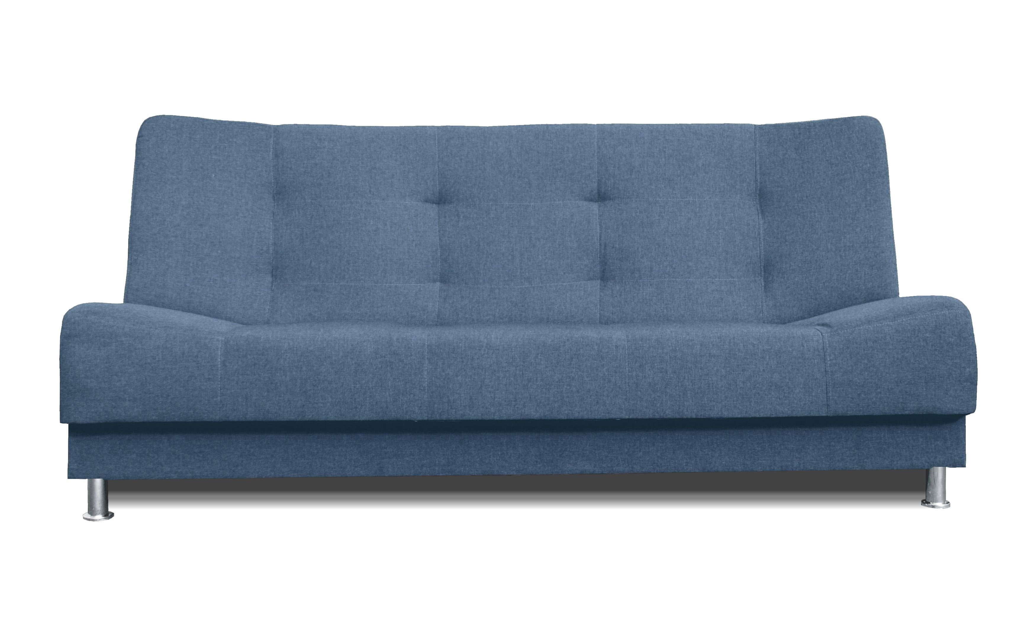 Schlaffunktion, Bettzeugbehälter, Dreisitzer-Sofa Couch mit Marineblau Siblo Vittoria Dreisitzige 3-Sitzer