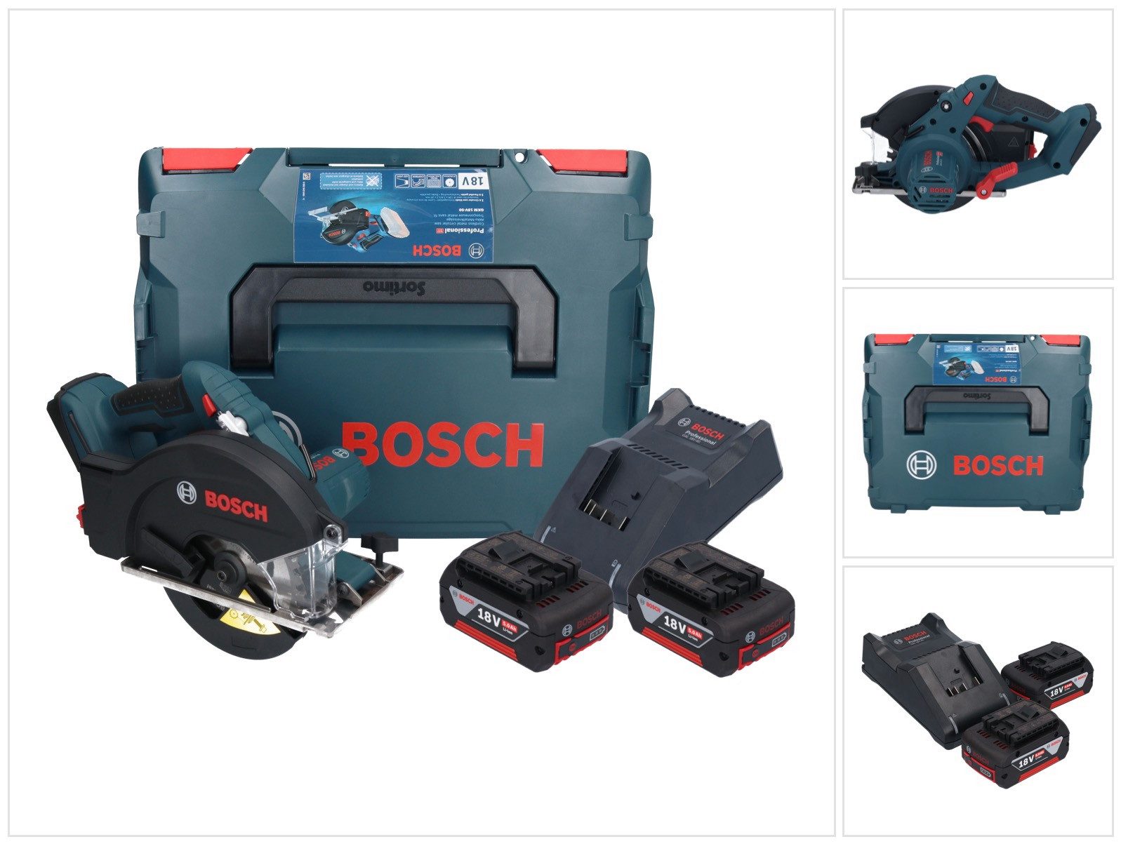 Bosch Professional Akku-Handkreissäge GKM 18V-50 Professional Akku Metall Handkreissäge 18 V 136 mm